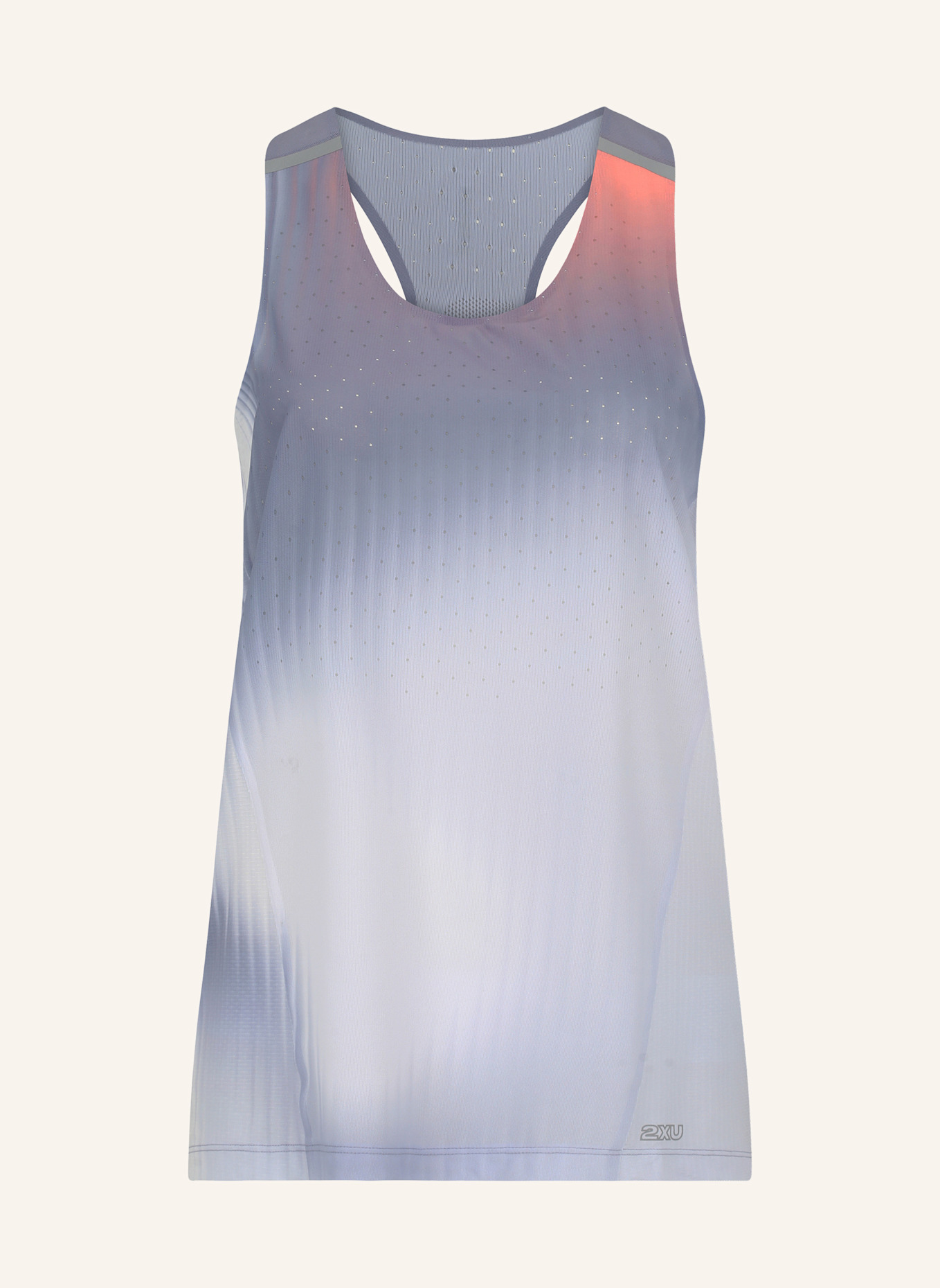2XU Laufshirt LIGHT SPEED REACT SINGLET: BLAUGRAU