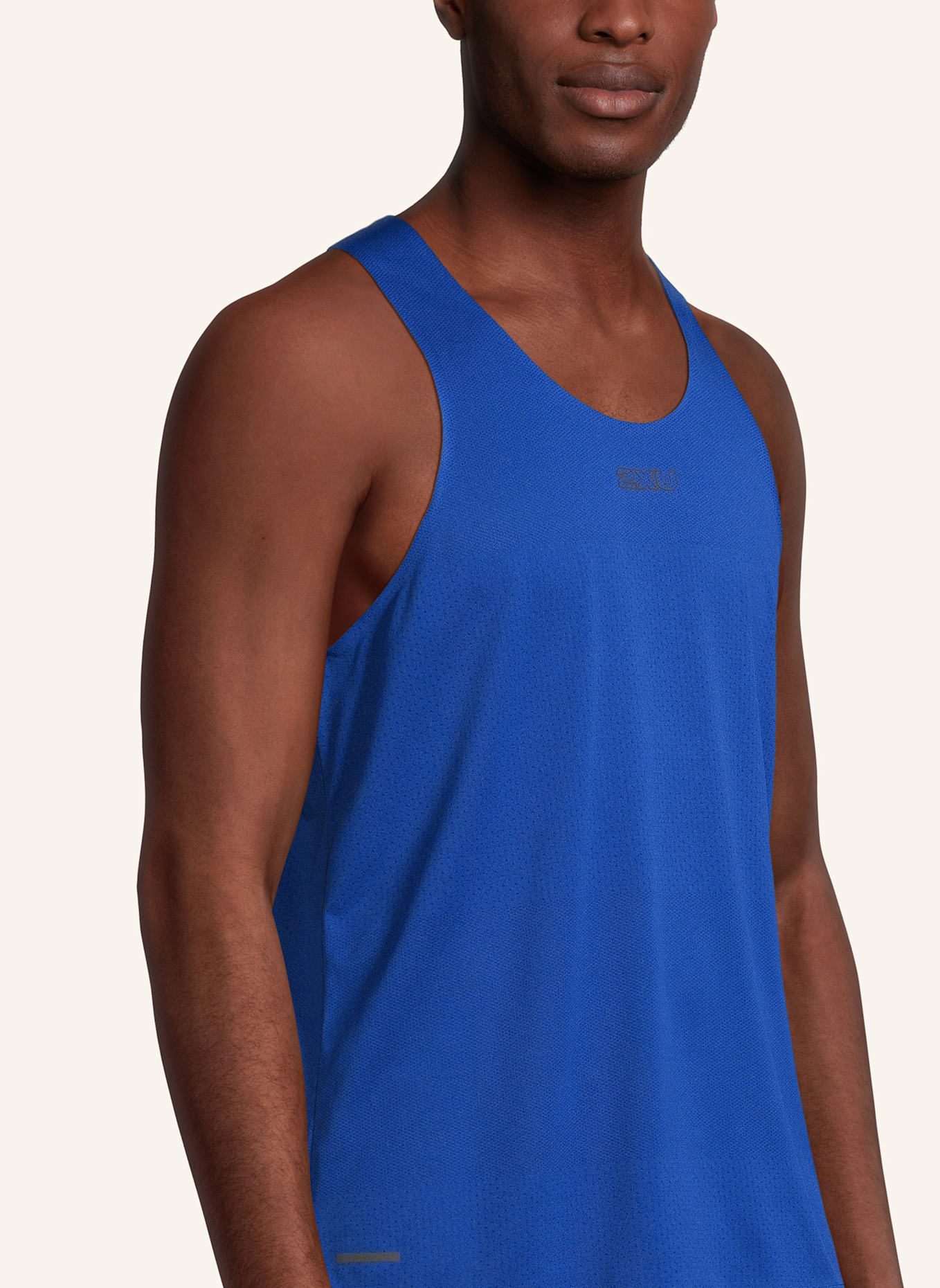 2XU Lauf Tank LIGHT SPEED TECH SINGLET: BLAU