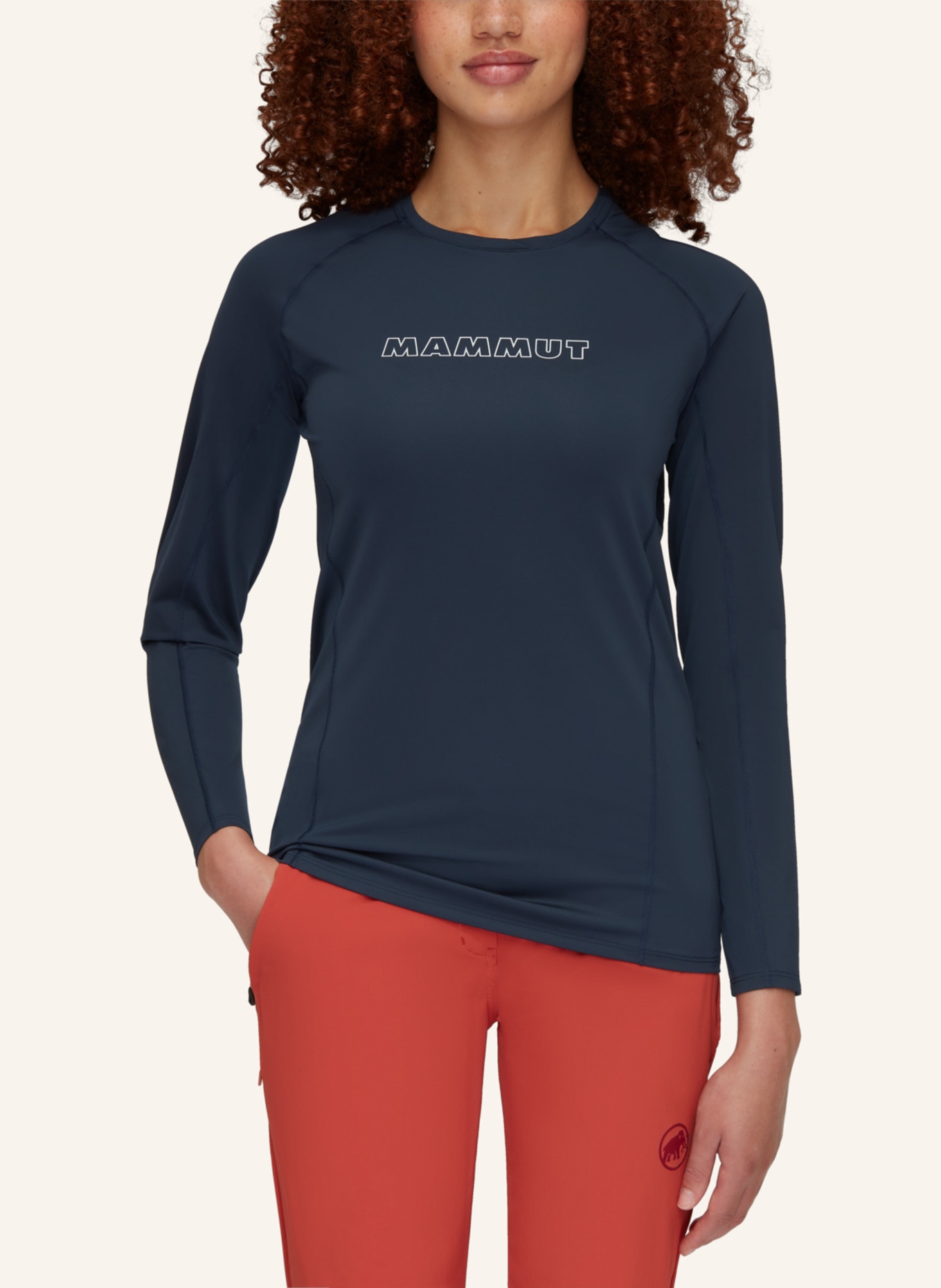 MAMMUT Mammut Selun FL Longsleeve Women Logo, Farbe: BLAU (Bild 4)