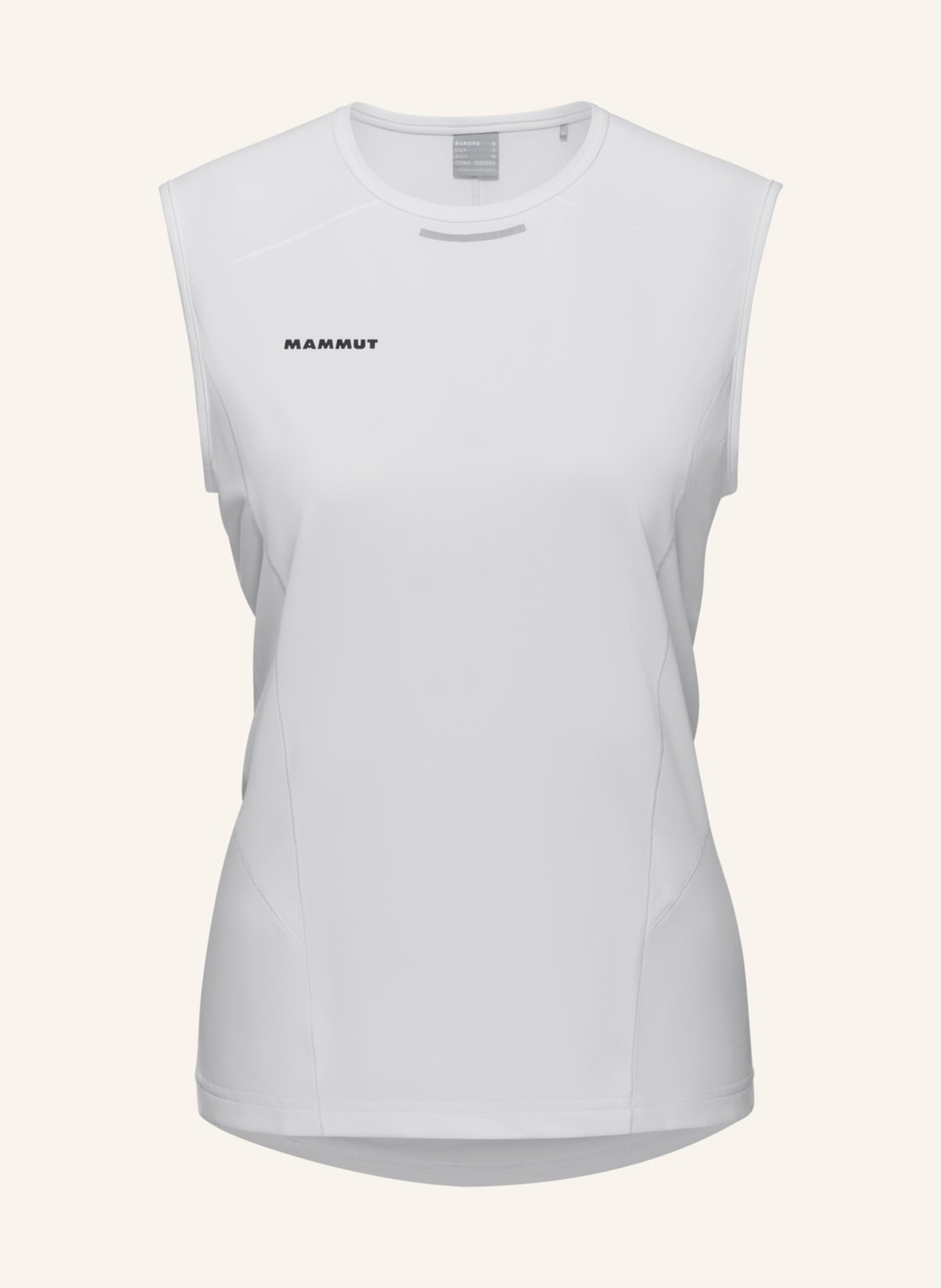 MAMMUT Top AENERGY FL CAP SLEEVE: WEISS