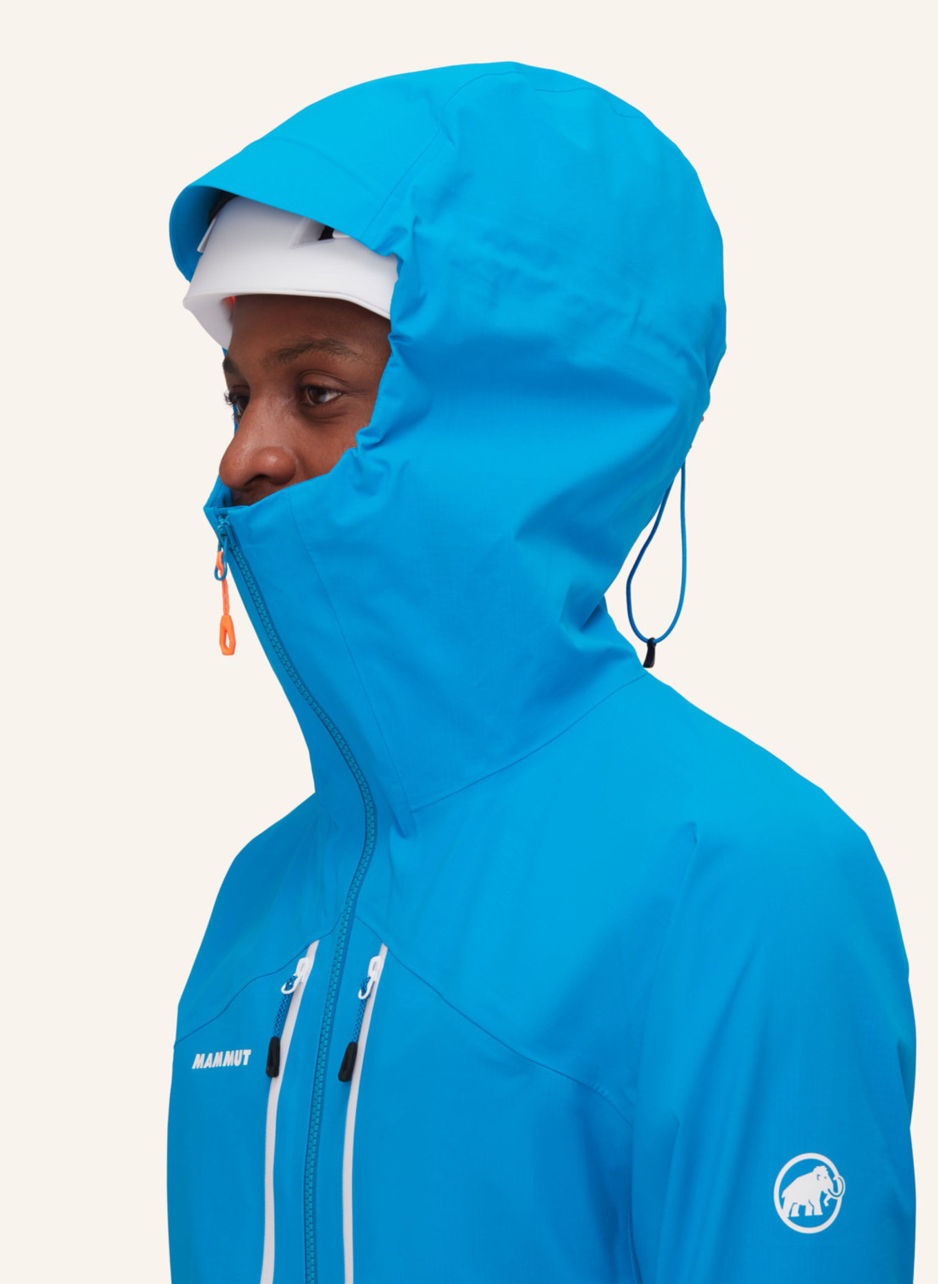 MAMMUT Hardshelljacke TAISS mit Kapuze: BLAU