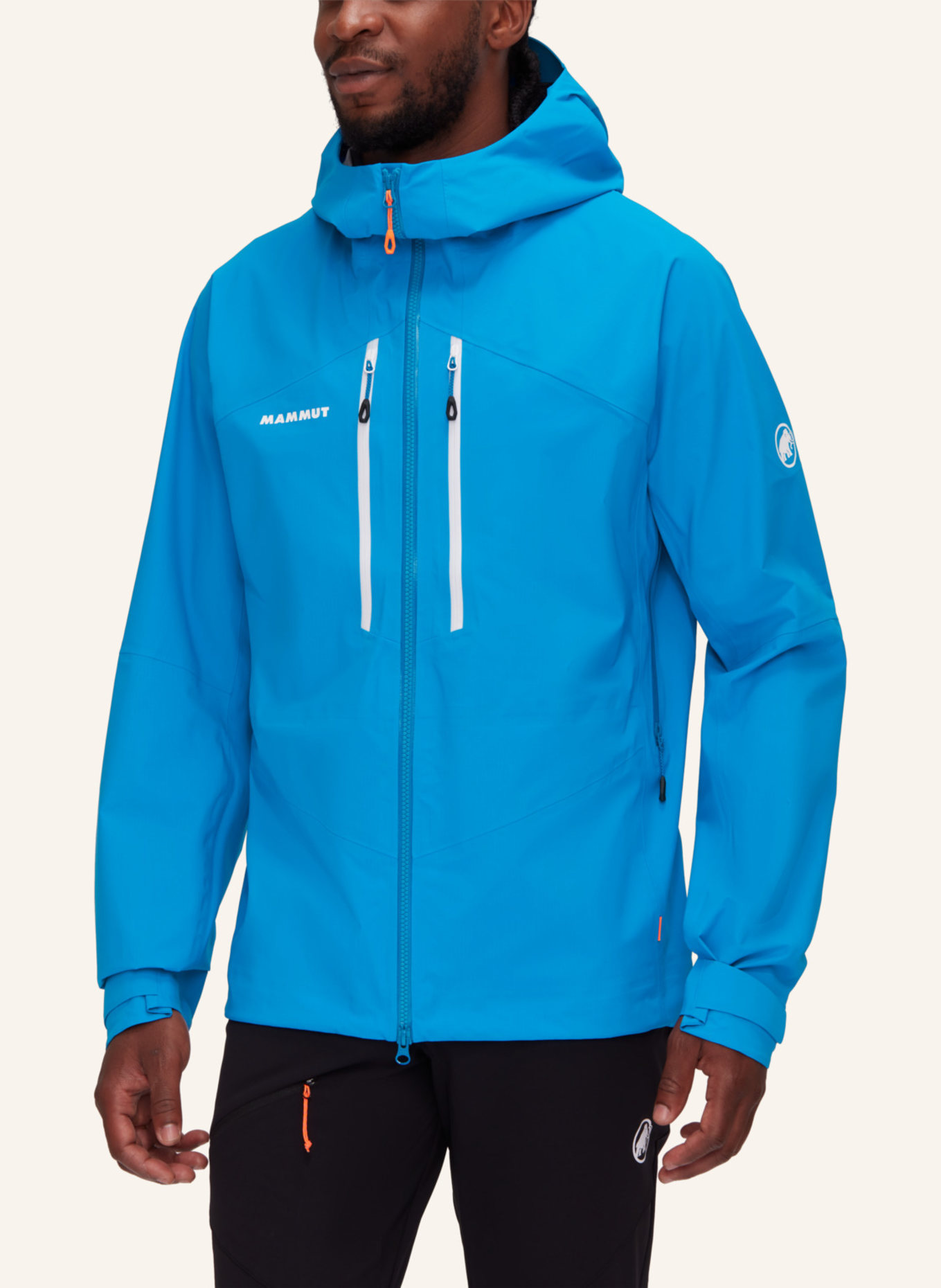 MAMMUT Hardshelljacke TAISS mit Kapuze: BLAU