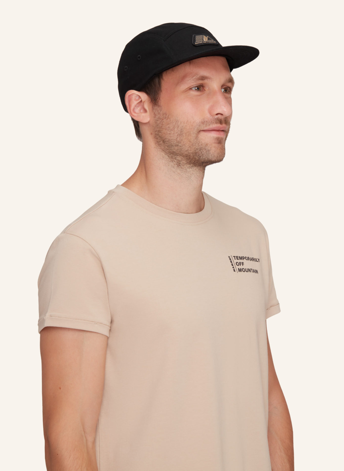 MAMMUT Five Panel Cotton Cap: SCHWARZ