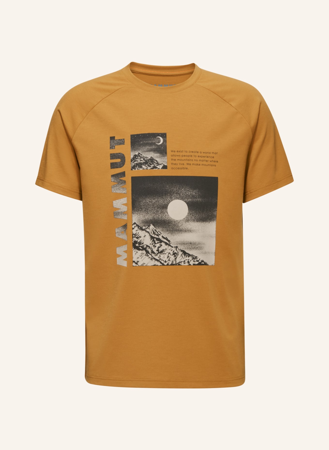 MAMMUT Mammut Mountain T-Shirt Men Day and Night, Farbe: BEIGE/ BRAUN/ CAMEL (Bild 1)