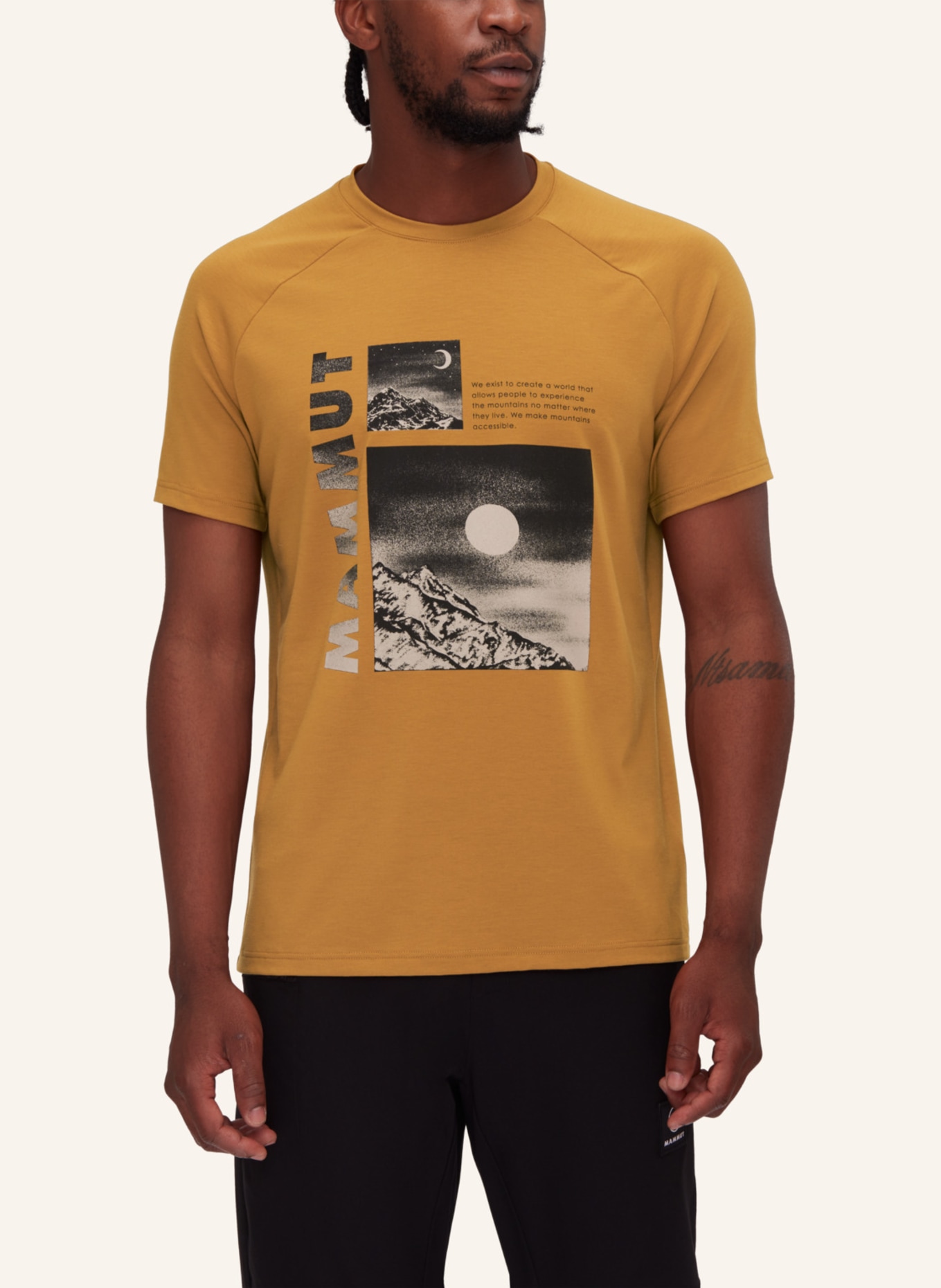 MAMMUT Mammut Mountain T-Shirt Men Day and Night, Farbe: BEIGE/ BRAUN/ CAMEL (Bild 3)