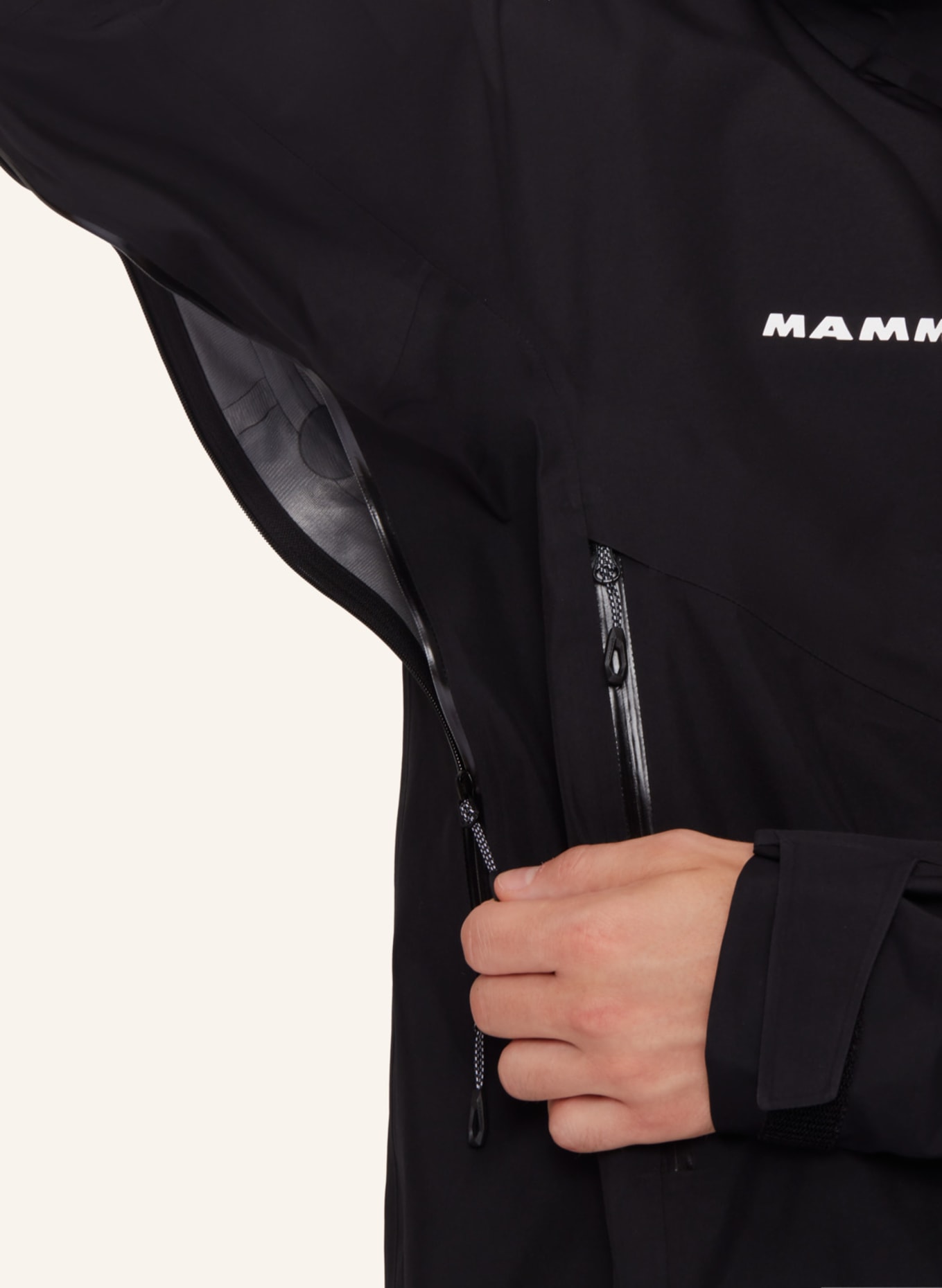 MAMMUT Crater IV HS Hooded Jacket Men: SCHWARZ