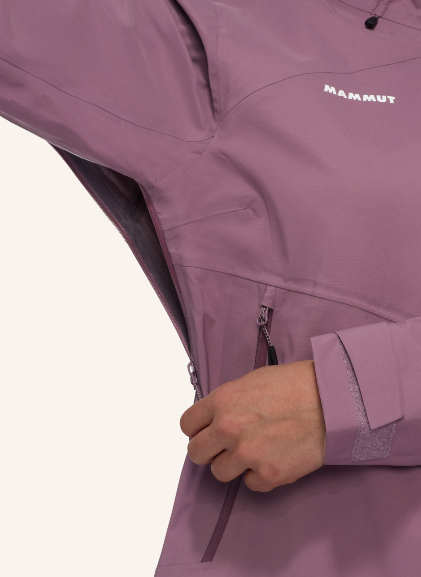 MAMMUT Hardshelljacke ALTO GUIDE HOODED, Farbe: LILA (Bild 3)