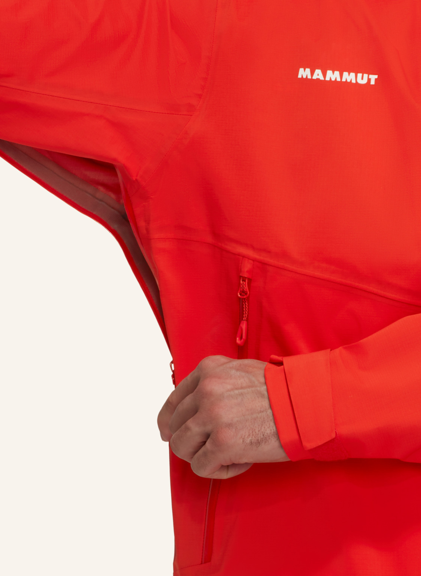 MAMMUT Hardshell-Jacke ALTO GUIDE HOODED: ROT