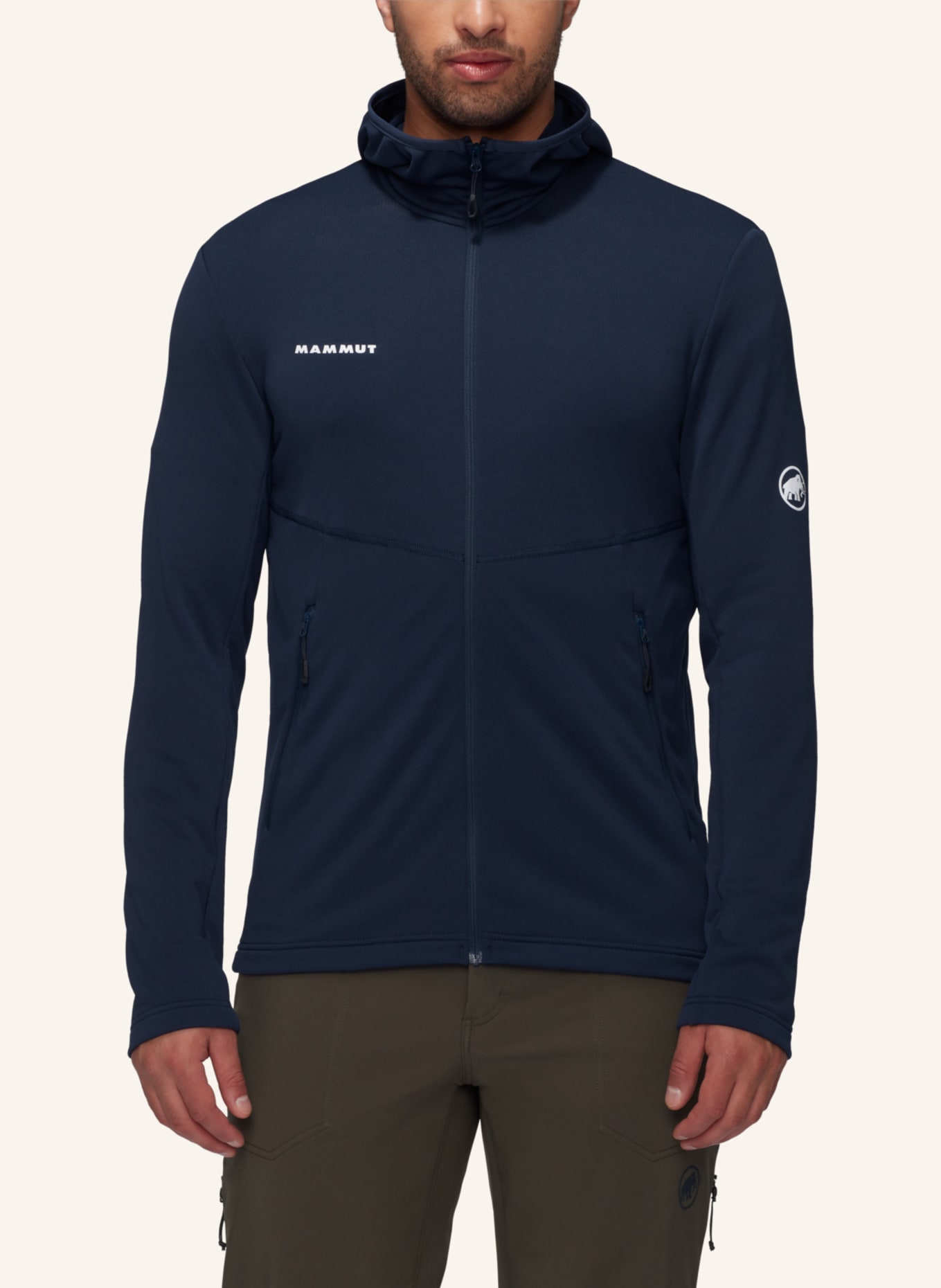 MAMMUT Midlayer Jacke ACONCAGUA LIGHT mit Kapuze: BLAU