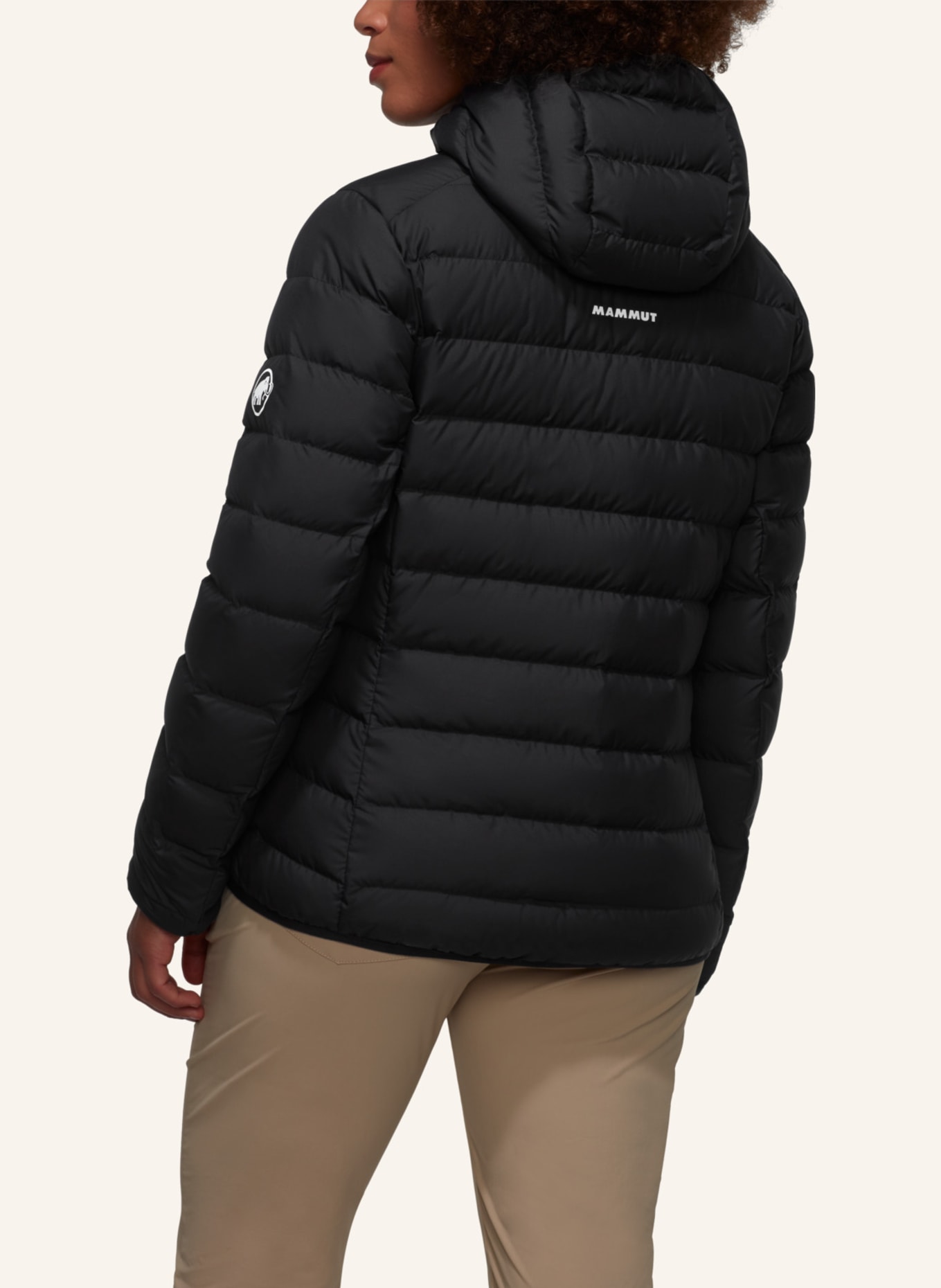 MAMMUT Daunenjacke WAYMARKER IN mit Kapuze: SCHWARZ