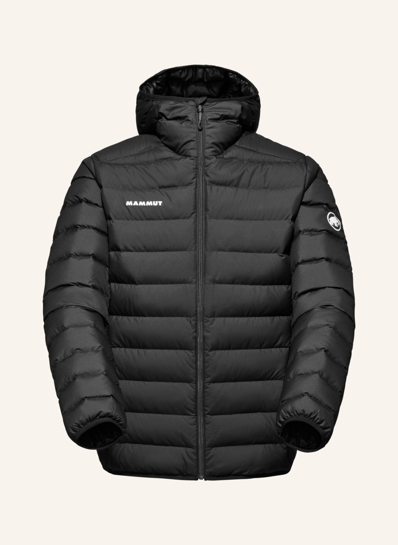 MAMMUT Daunenjacke WAYMARKER IN mit Kapuze: SCHWARZ