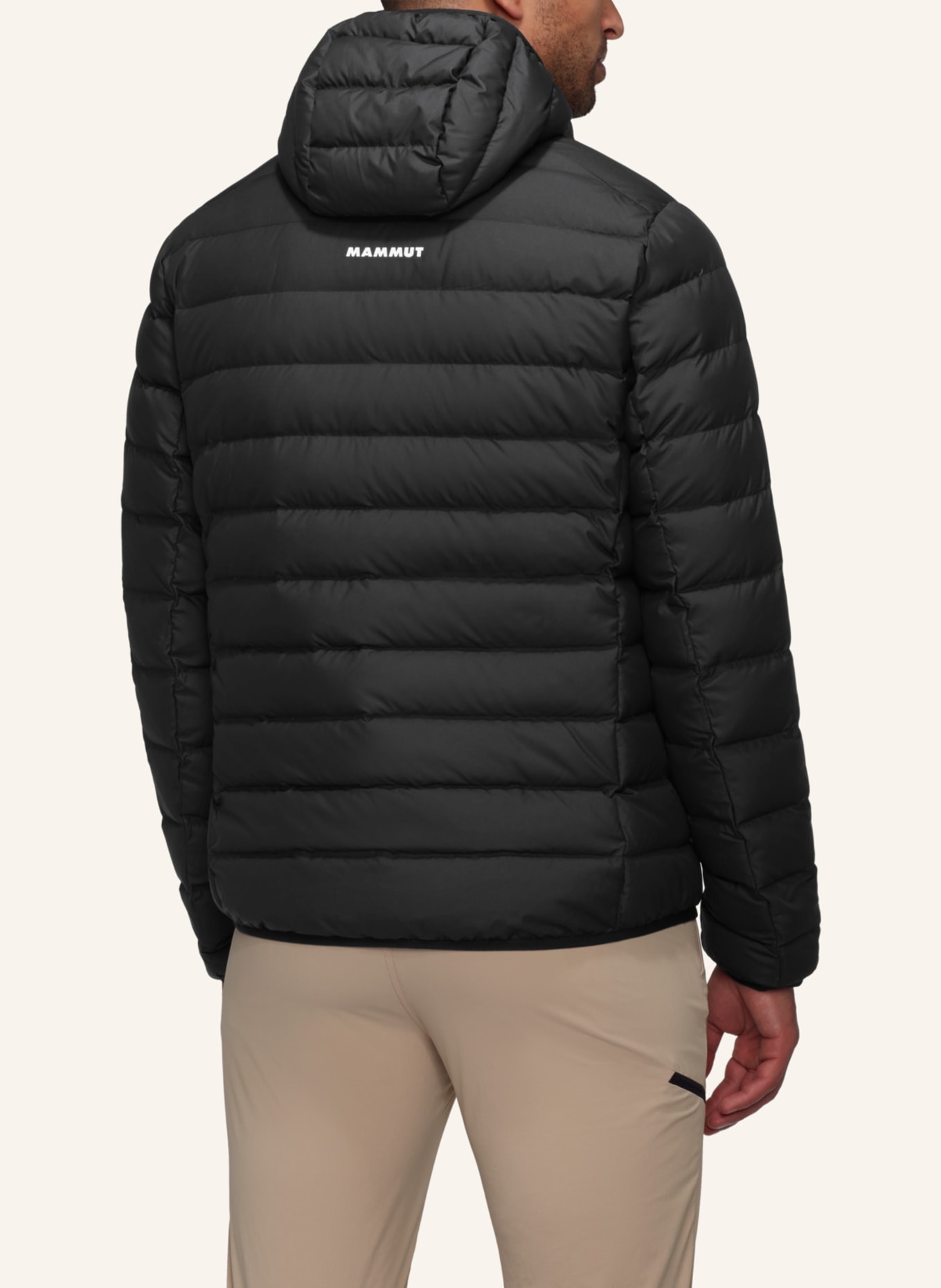 MAMMUT Daunenjacke WAYMARKER IN mit Kapuze: SCHWARZ