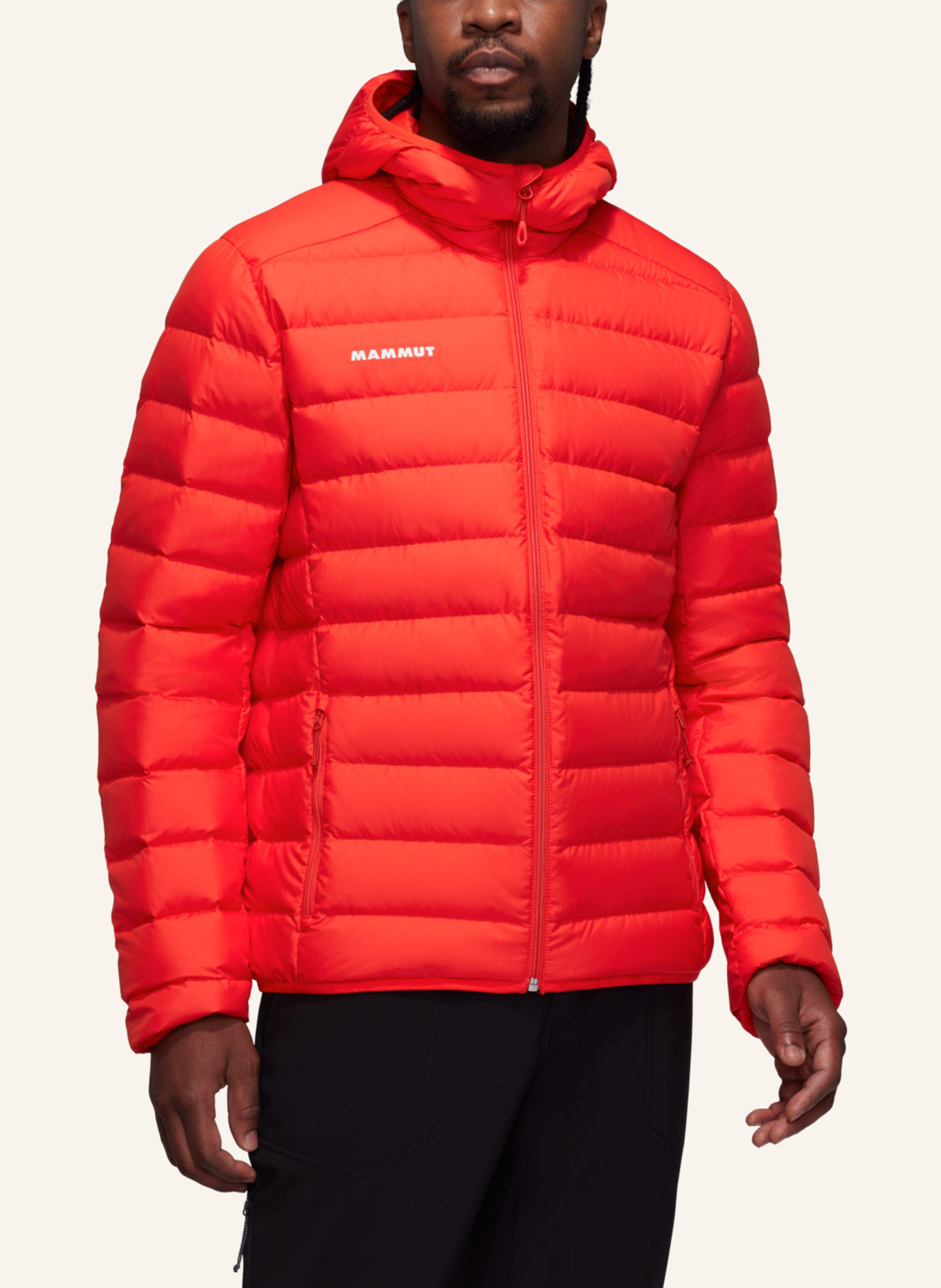 MAMMUT Daunenjacke WAYMARKER IN mit Kapuze: ROT