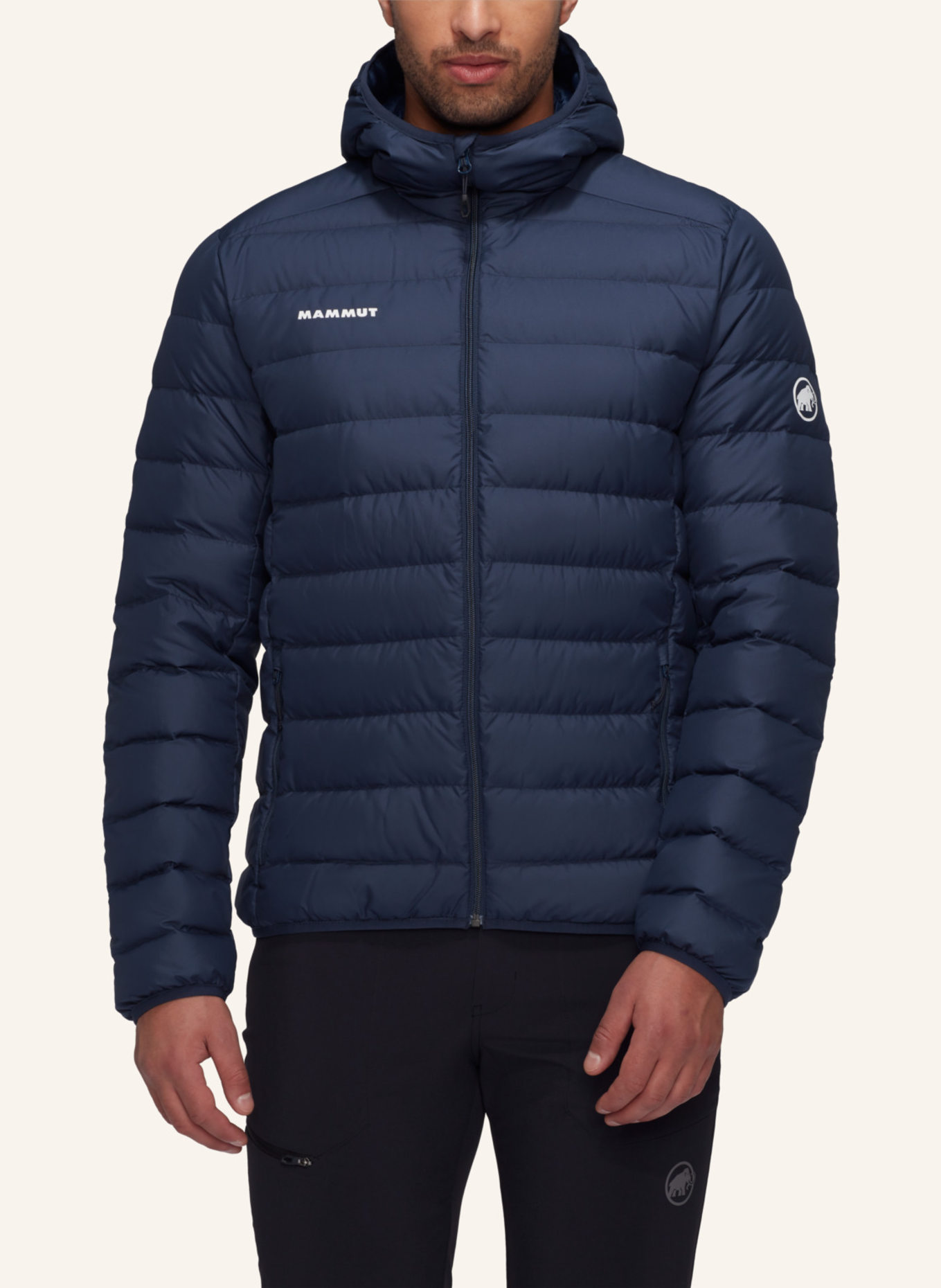 MAMMUT Daunenjacke WAYMARKER IN mit Kapuze: BLAU