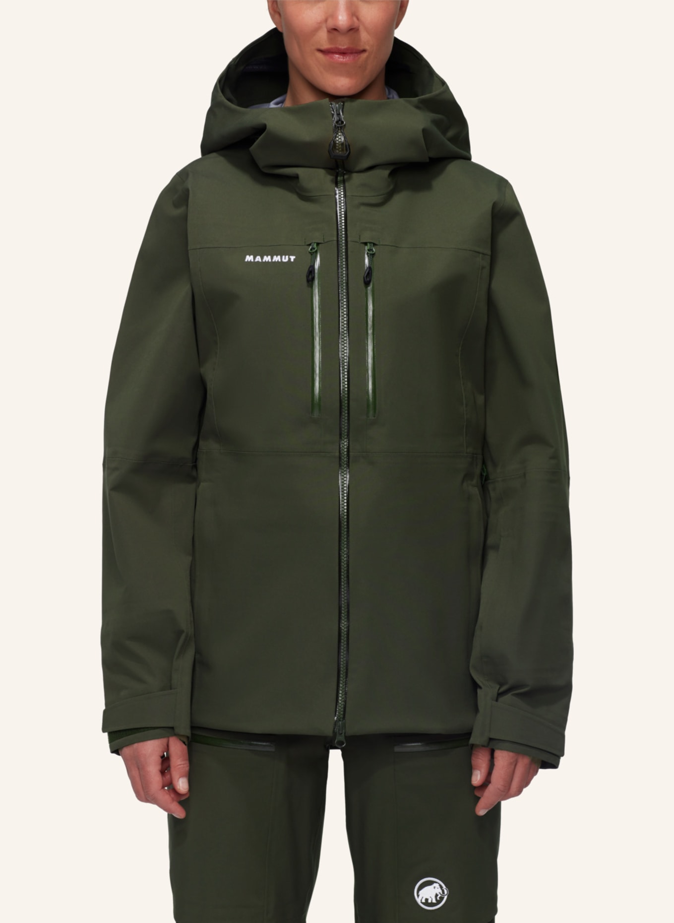 MAMMUT Hardshell-Skijacke STONEY: GRÜN