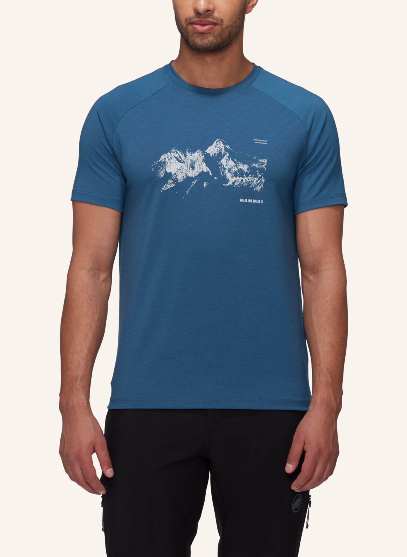 MAMMUT Mammut Mountain T-Shirt Men 8035m, Farbe: BLAU (Bild 4)