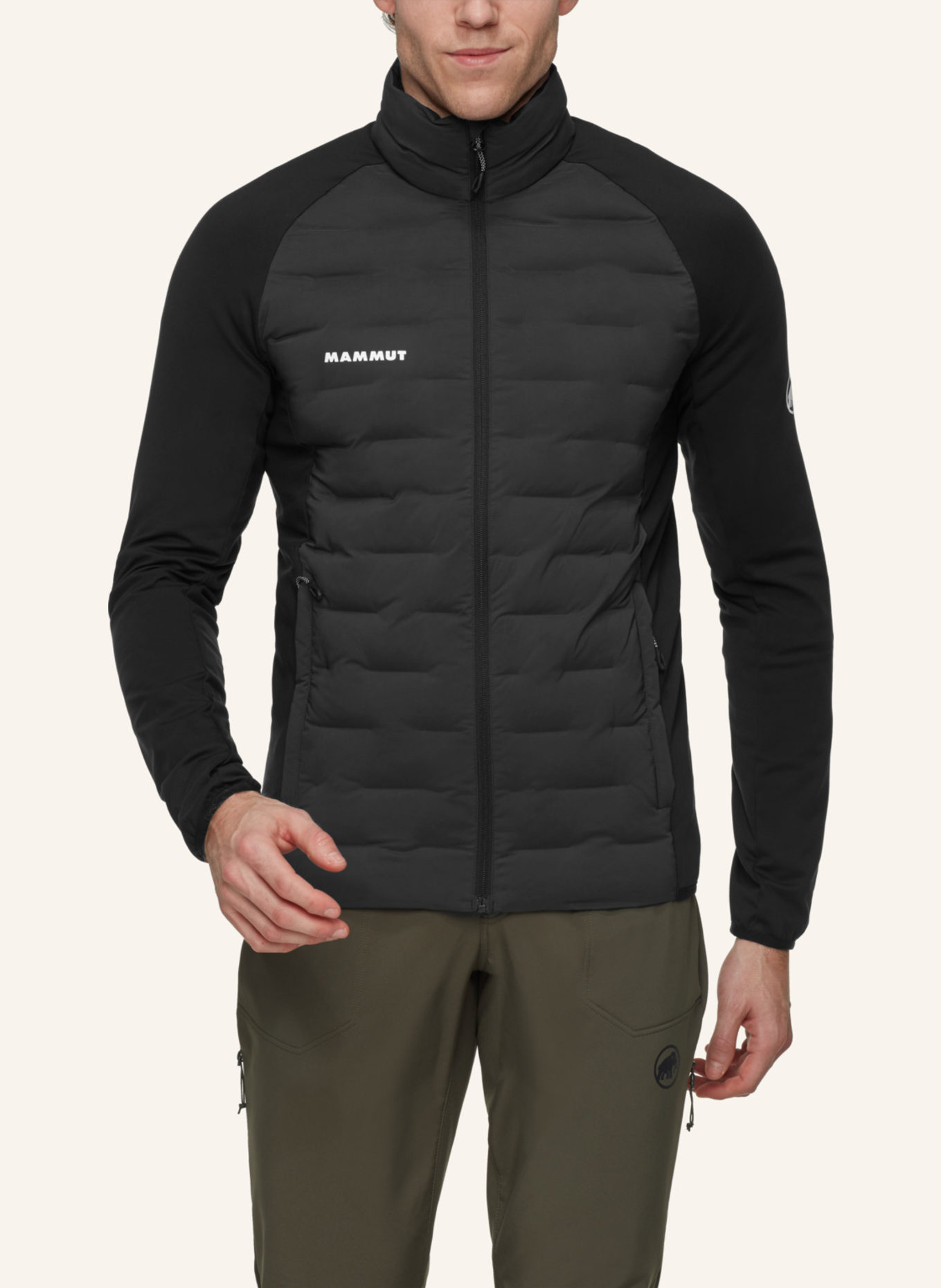 MAMMUT Hybrid-Steppjacke SENDER IN: SCHWARZ
