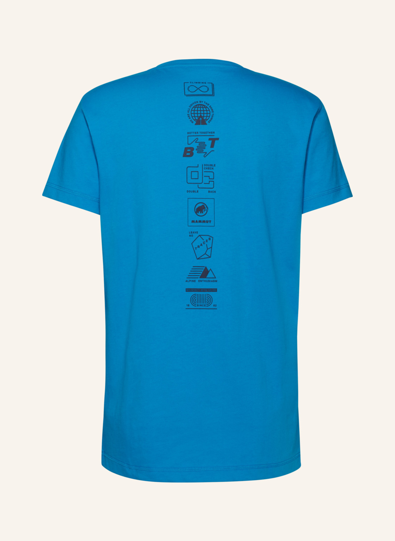 MAMMUT T-Shirt MASSONE EMBLEMS: BLAU