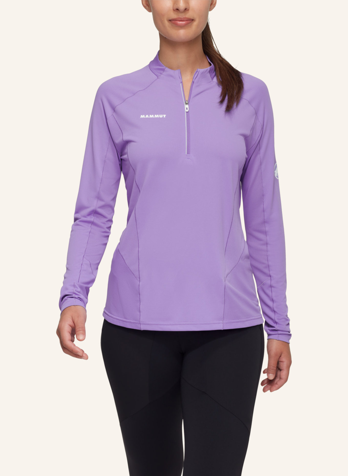 MAMMUT Longsleeve AENERGY FL HALF ZIP: LILA