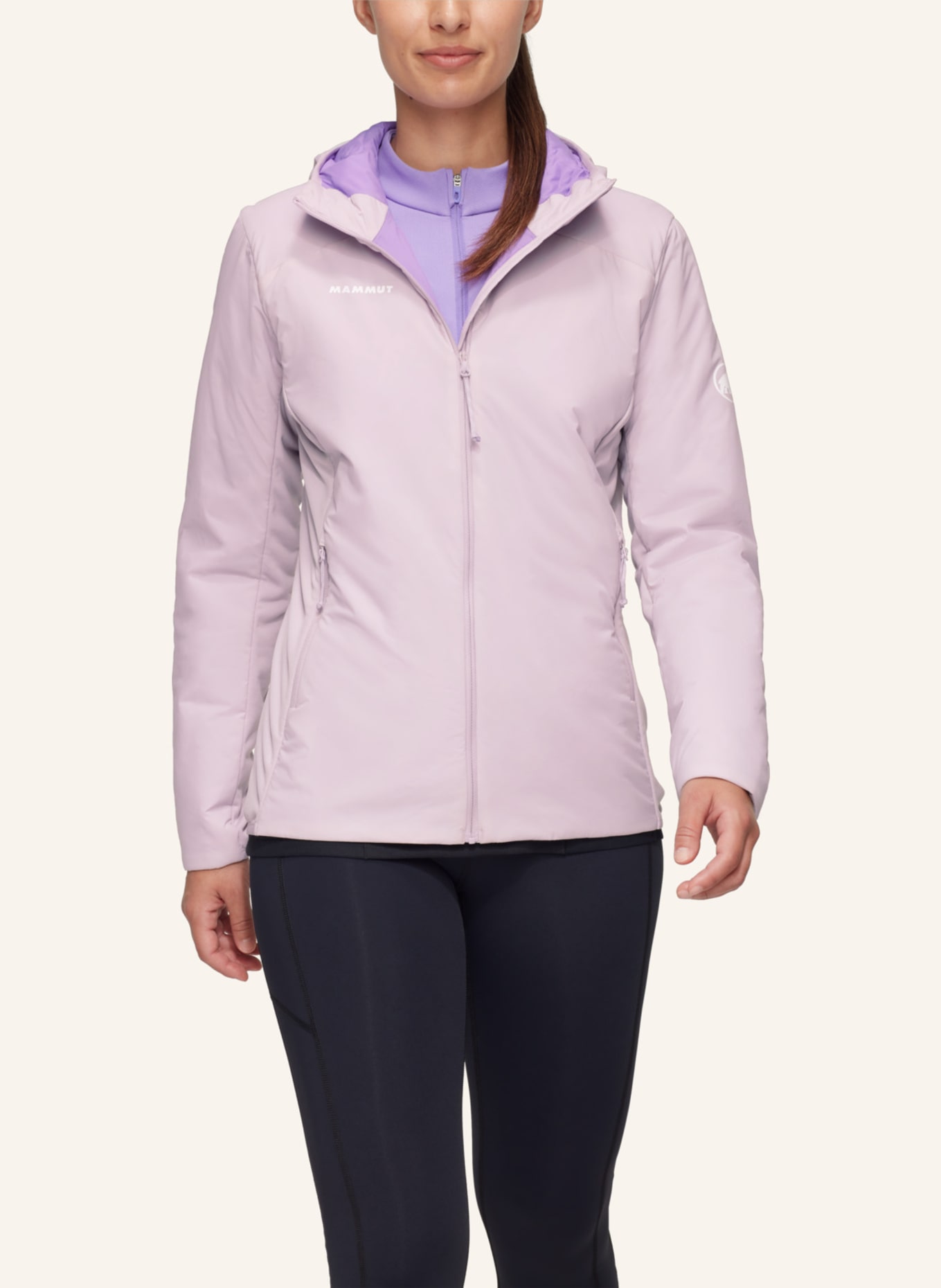 MAMMUT Isolationsjacke RIME LIGHT FLEX mit Kapuze: LILA