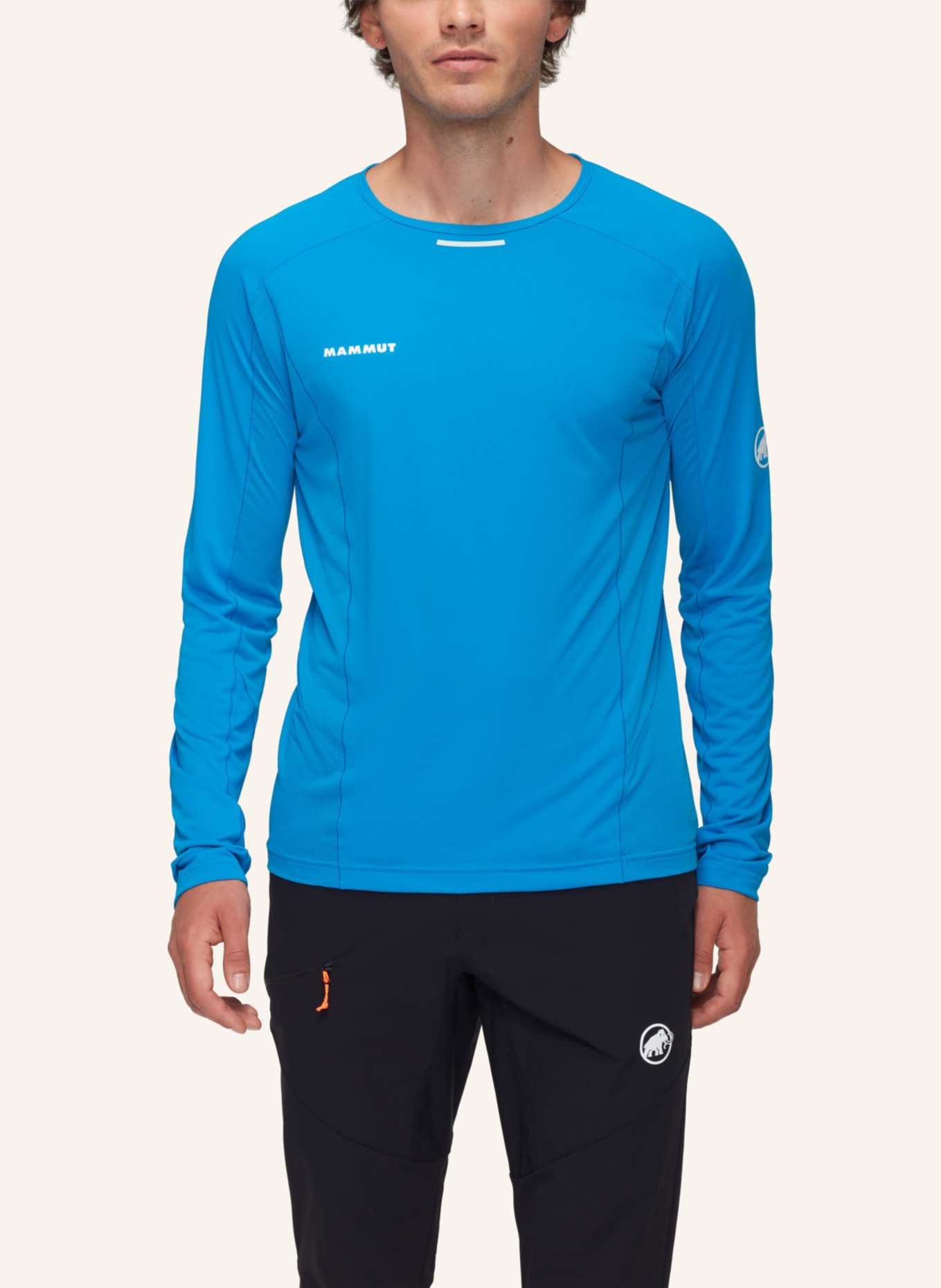 MAMMUT Longsleeve AENERGY FL: BLAU