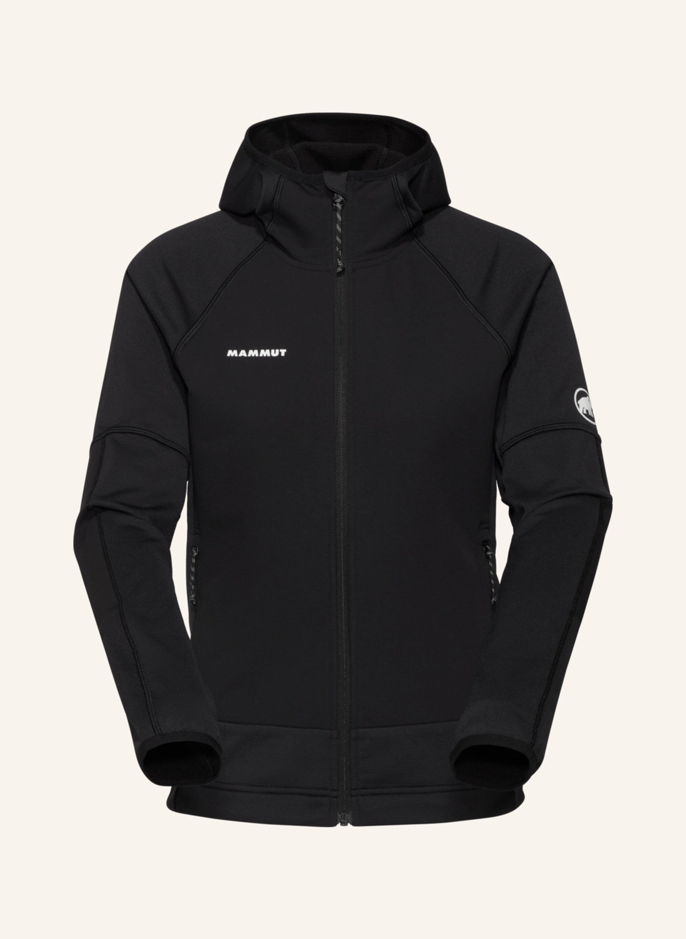 MAMMUT Midlayer-Jacke MASSONE ML HOODED: SCHWARZ