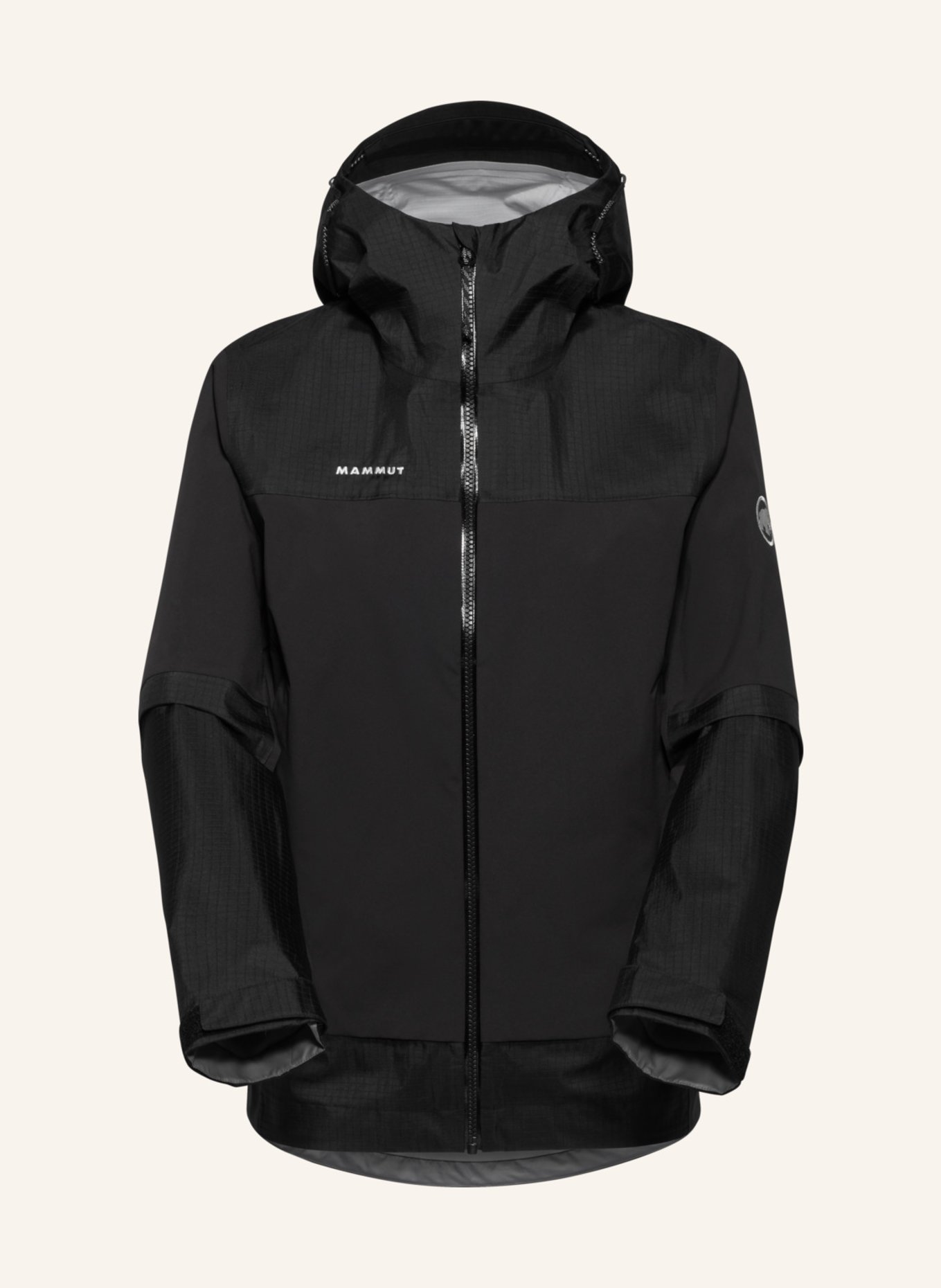 MAMMUT Hardshelljacke DUCAN GUIDE HS mit Kapuze: SCHWARZ