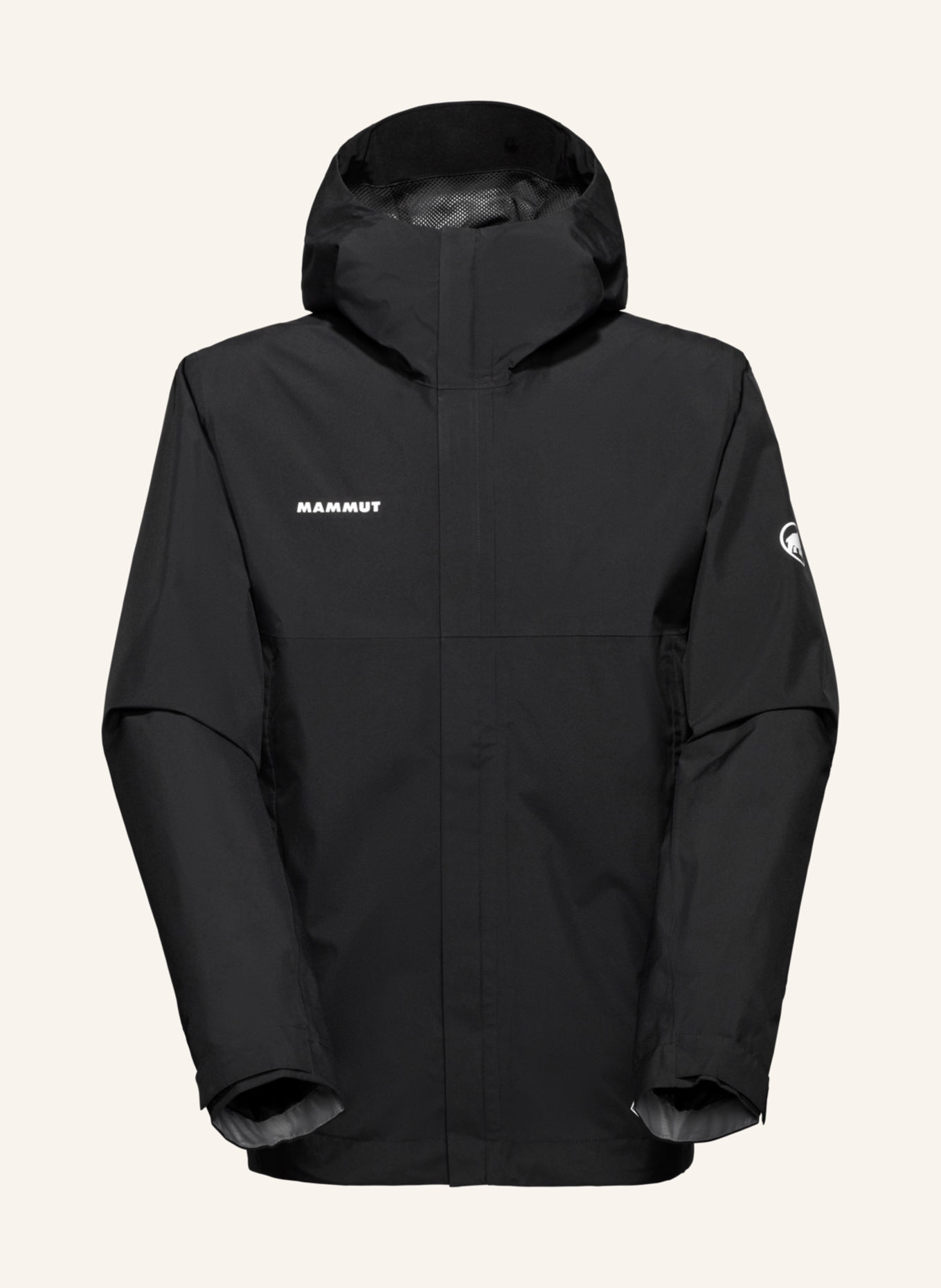 MAMMUT Funktionsjacke TRELINE LIGHT HS HOODED: SCHWARZ