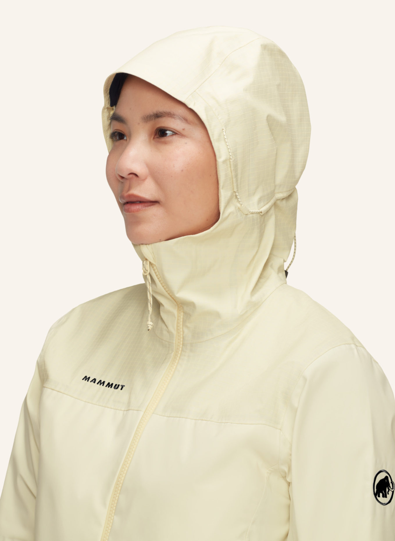 MAMMUT Hardshelljacke DUCAN GUIDE HS mit Kapuze: WEISS