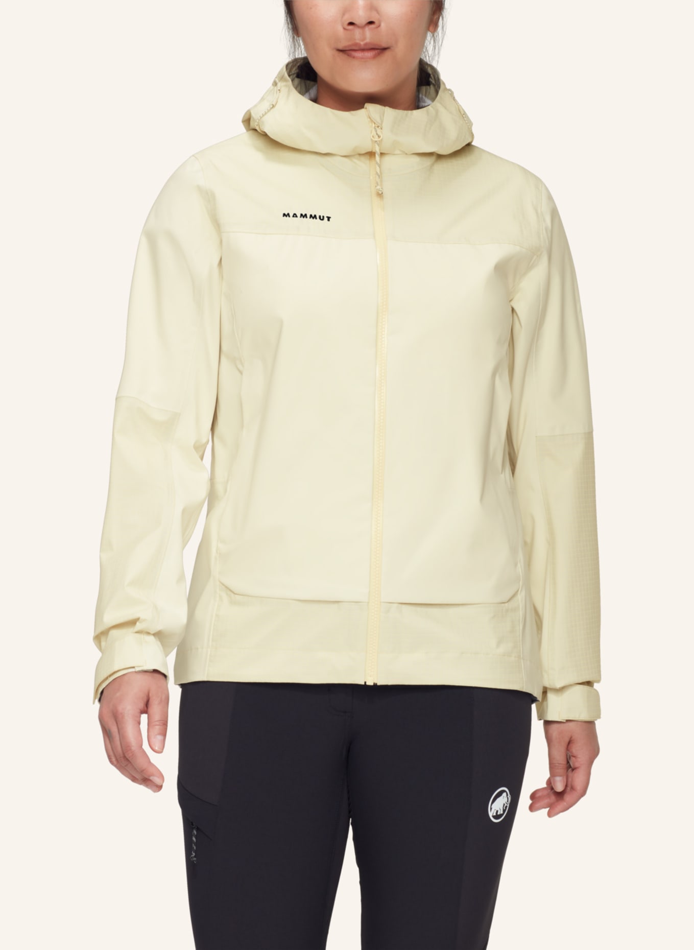 MAMMUT Hardshelljacke DUCAN GUIDE HS mit Kapuze: WEISS