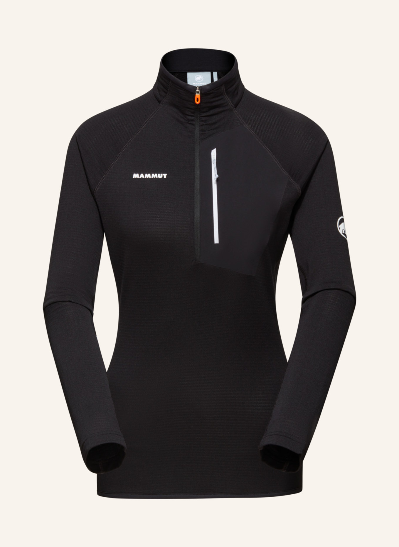 MAMMUT Midlayerpullover AENERGY LIGHT ML HALF ZIP PULL: SCHWARZ