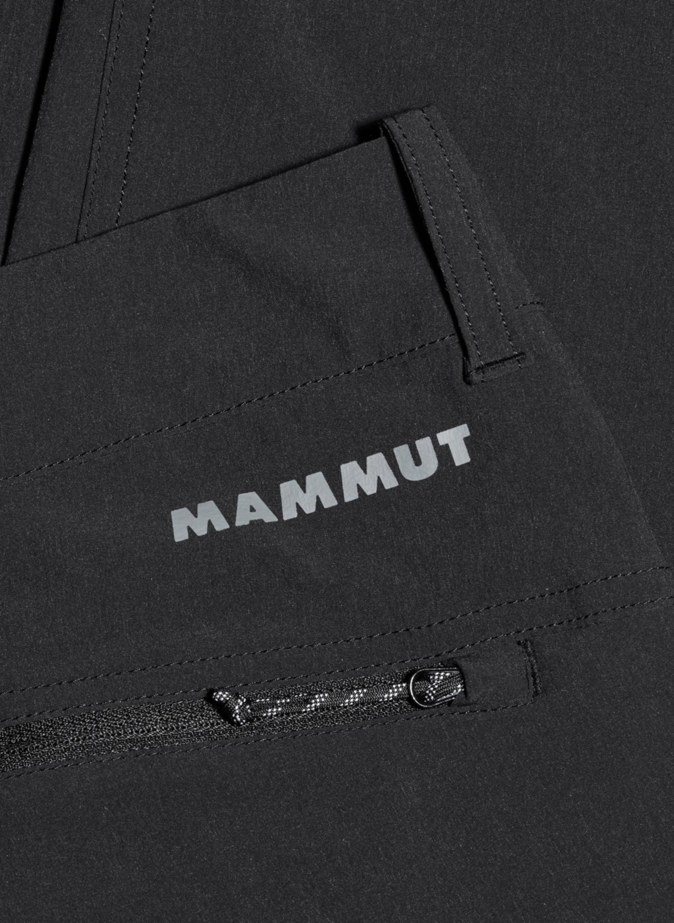 MAMMUT Wanderhose HIKING V ZIP OFF: SCHWARZ