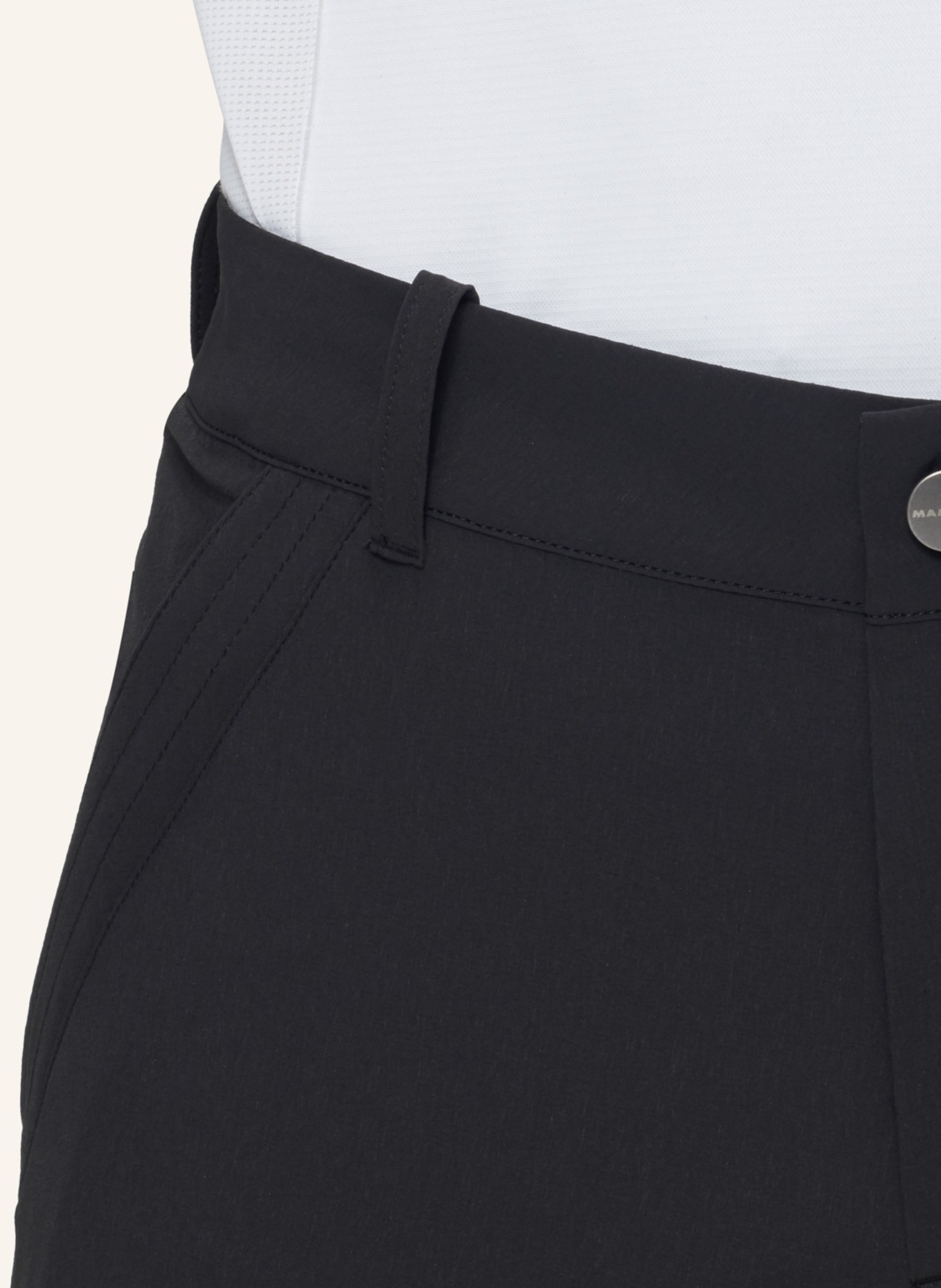 MAMMUT Wanderhose HIKING V ZIP OFF: SCHWARZ