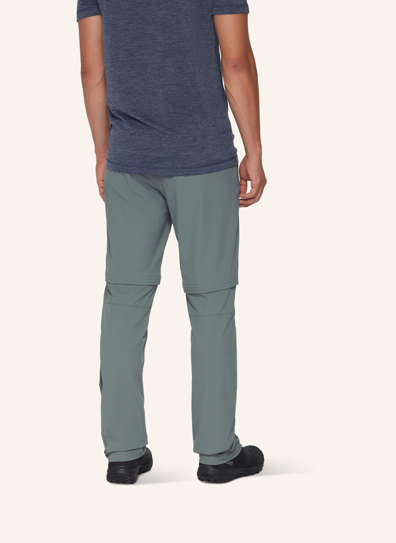 MAMMUT Wanderhose HIKING V ZIP OFF: GRAU