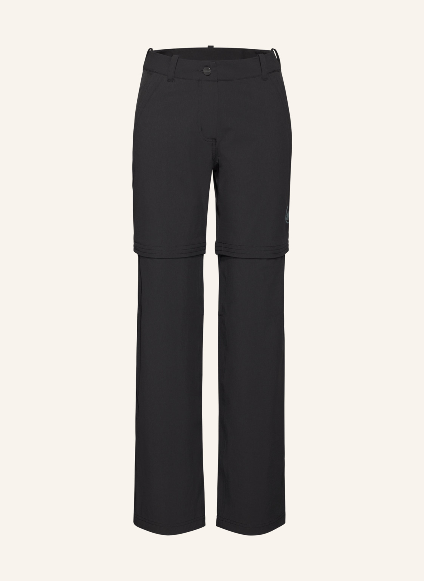 MAMMUT Wanderhose HIKING ZIP OFF V: SCHWARZ