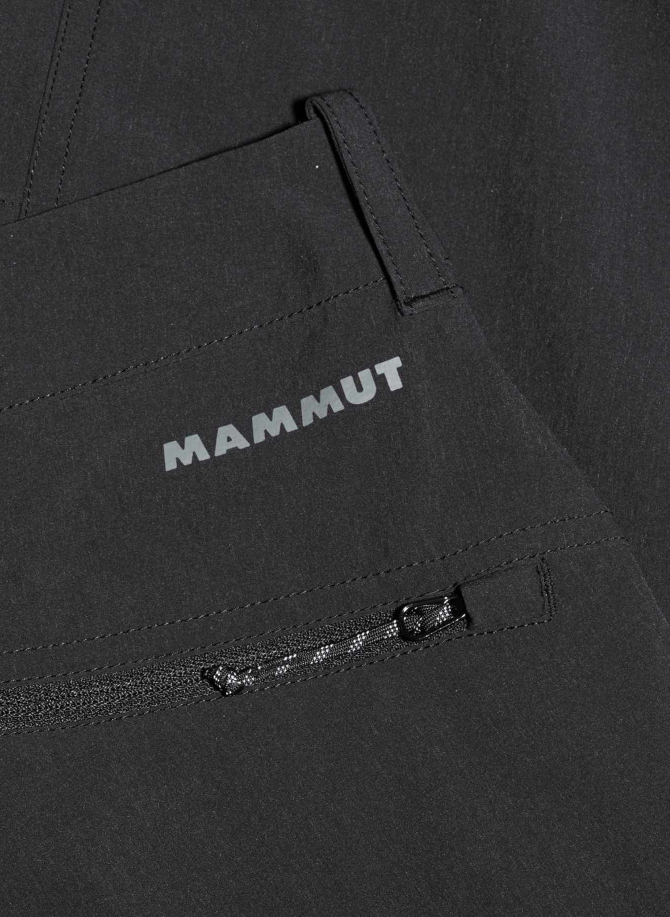 MAMMUT Wanderhose HIKING ZIP OFF V: SCHWARZ