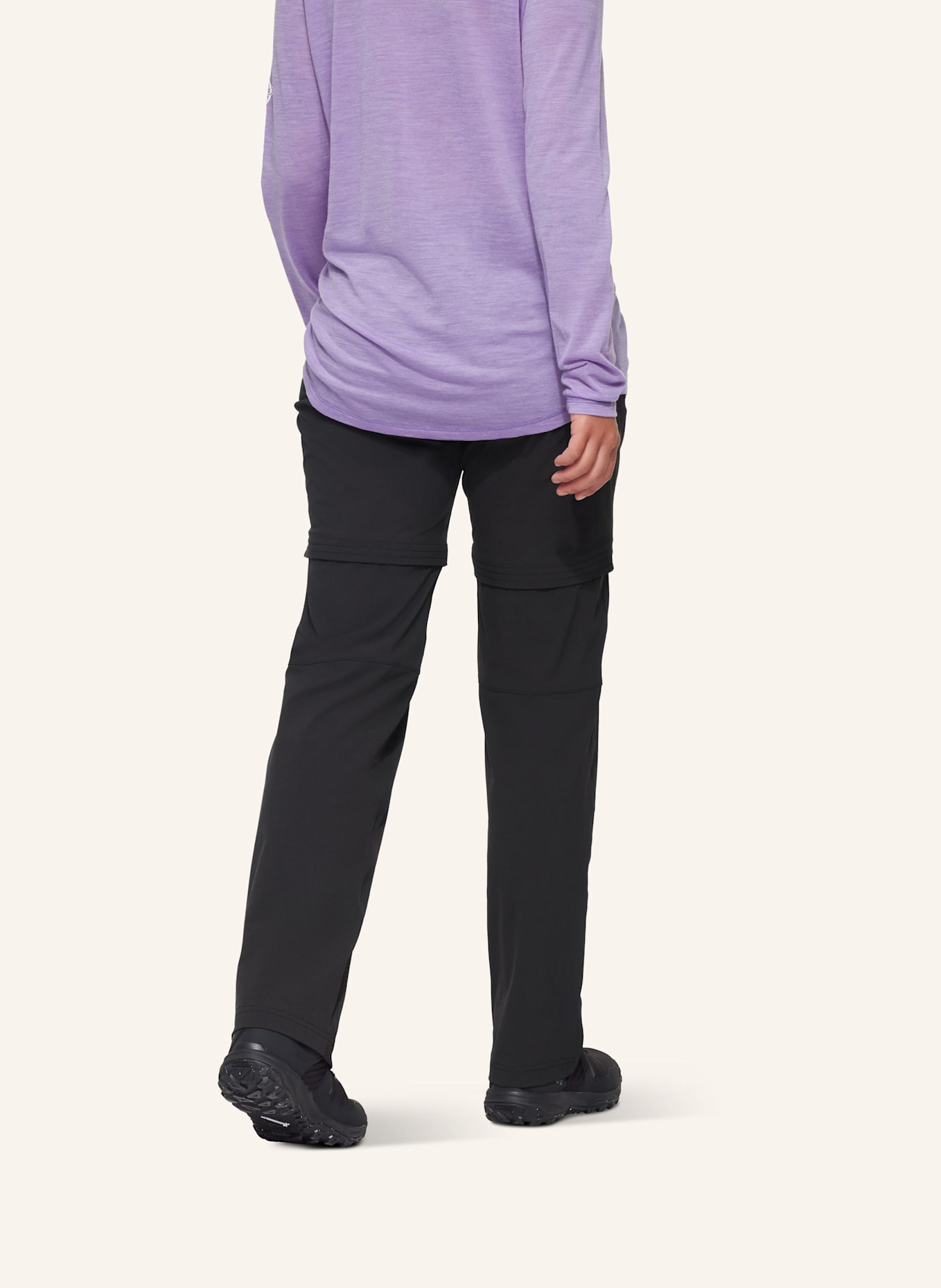 MAMMUT Wanderhose HIKING ZIP OFF V: SCHWARZ