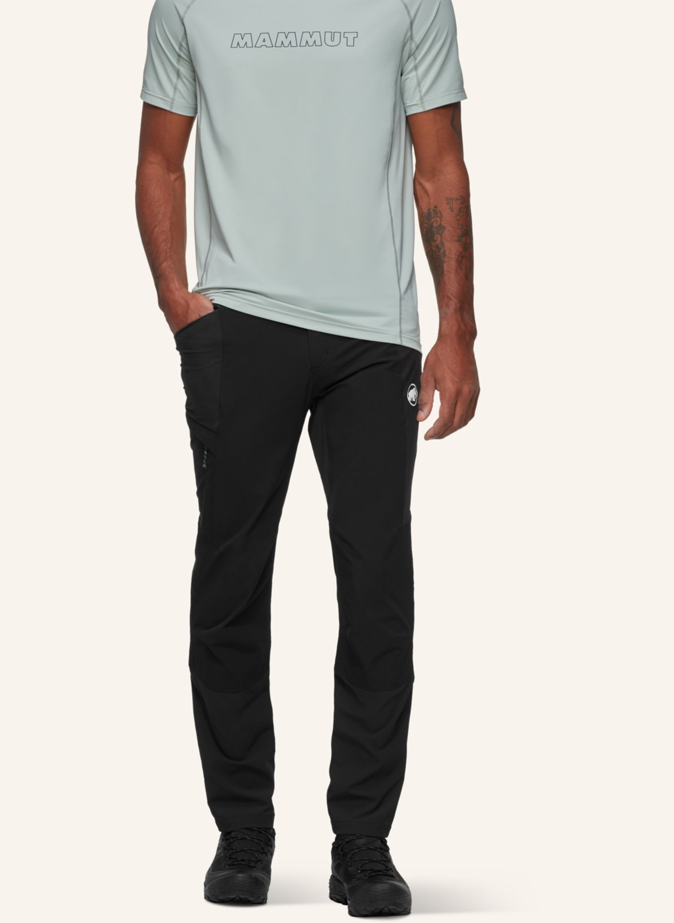 MAMMUT Stoffhose DUCAN: SCHWARZ