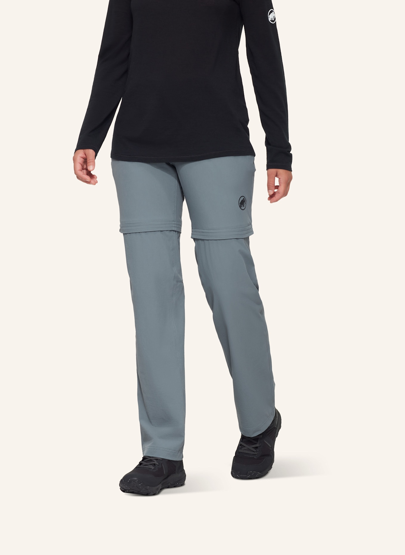 MAMMUT Wanderhose HIKING ZIP OFF V: GRAU