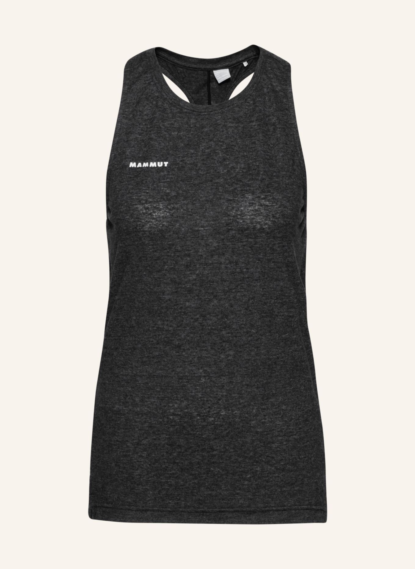MAMMUT Tanktop MASSONE LIGHT: SCHWARZ