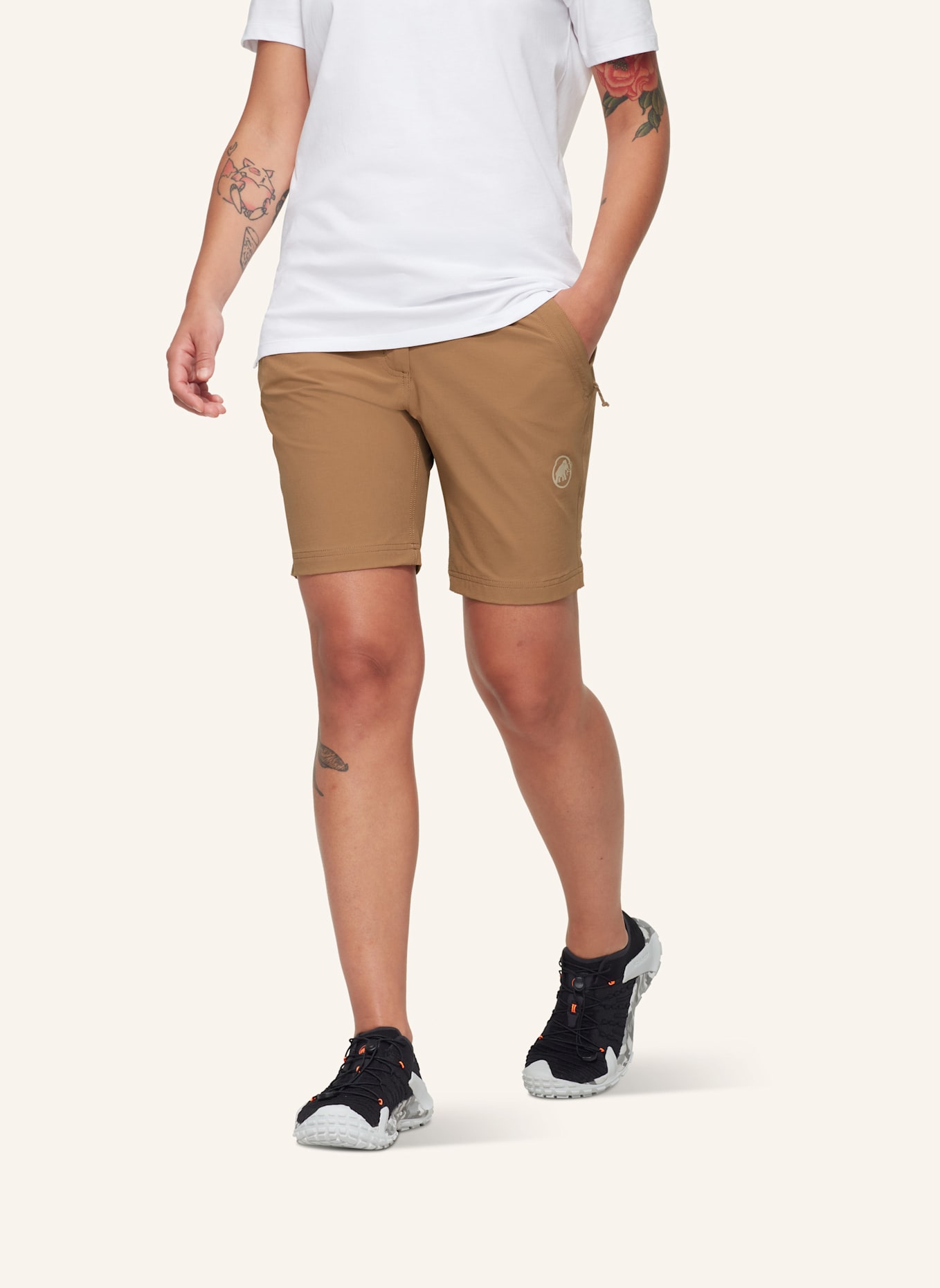 MAMMUT Mammut Hiking V Shorts Women: BEIGE/ BRAUN/ CAMEL