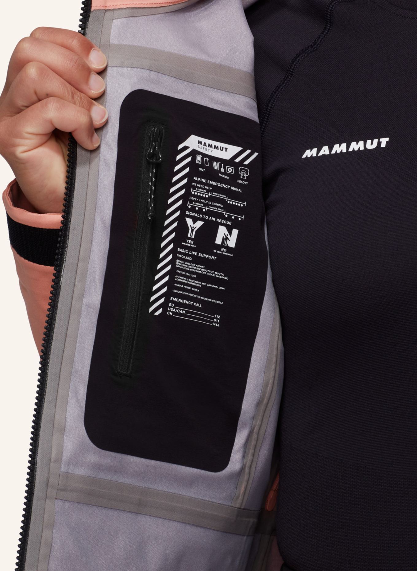 MAMMUT Hardshell-Skijacke STONEY: ROT