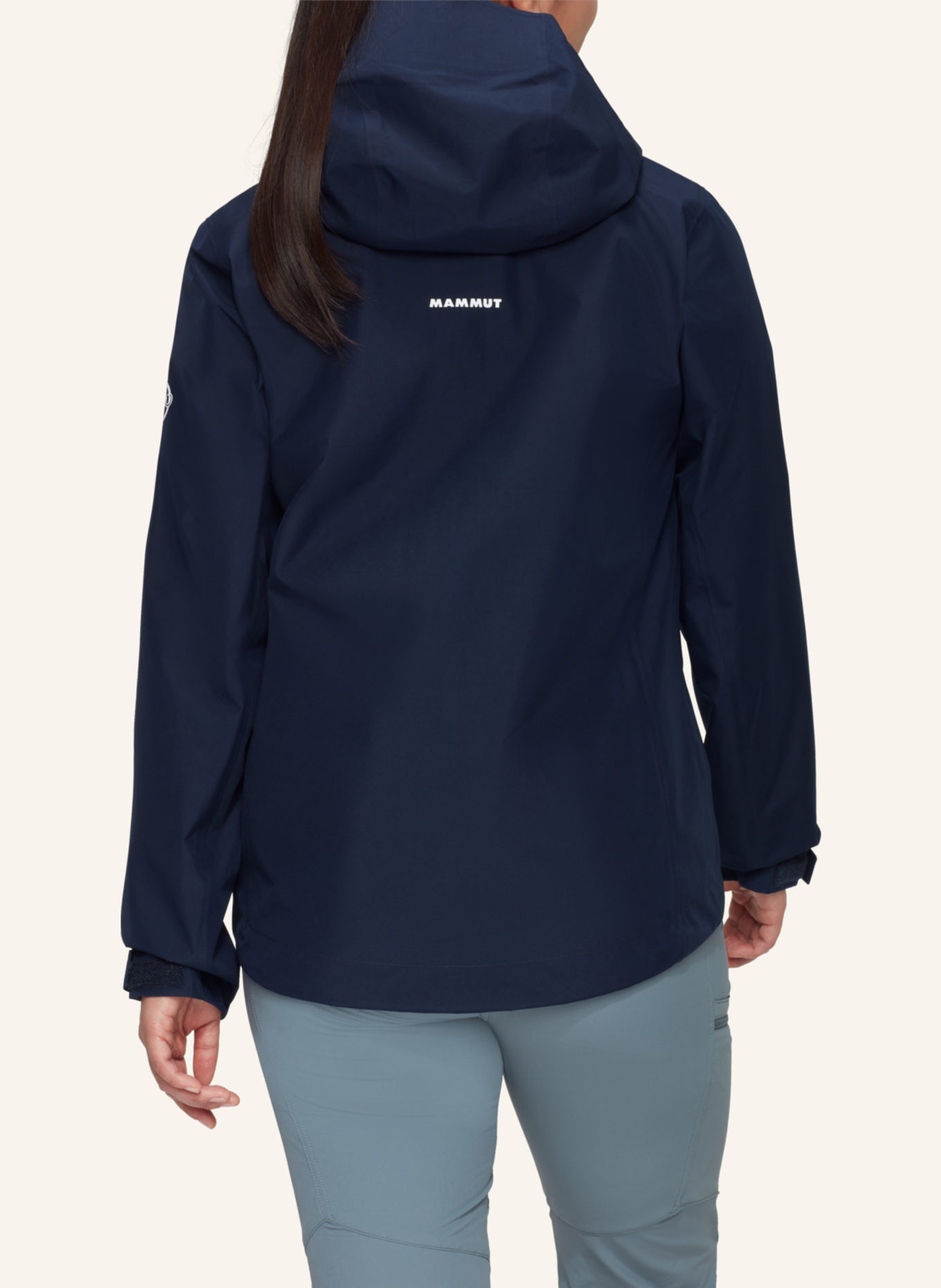MAMMUT Hardshell-Jacke CRATER LIGHT HS HOODED: BLAU