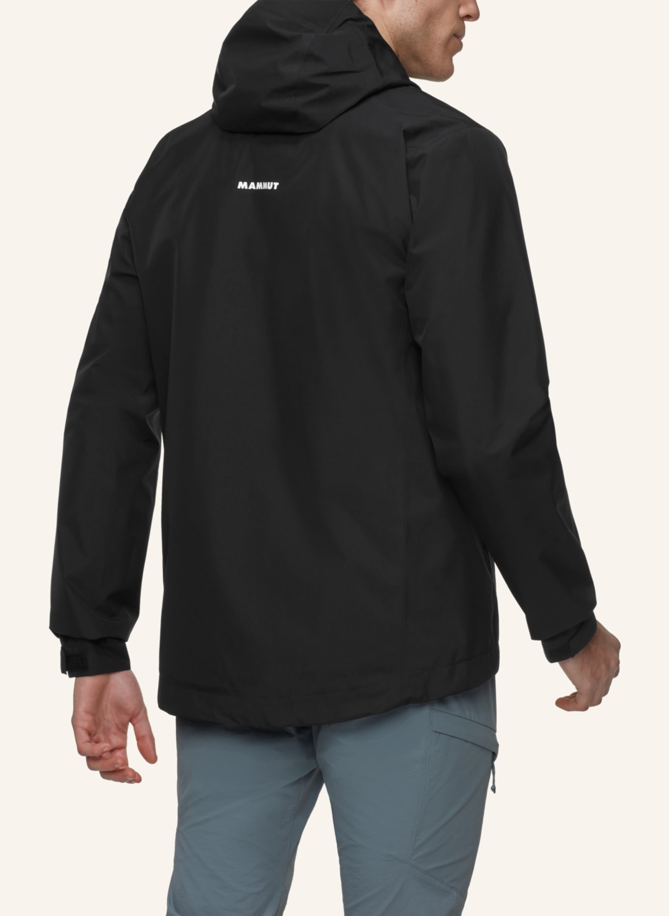 MAMMUT Funktionsjacke TRELINE LIGHT HS HOODED: SCHWARZ