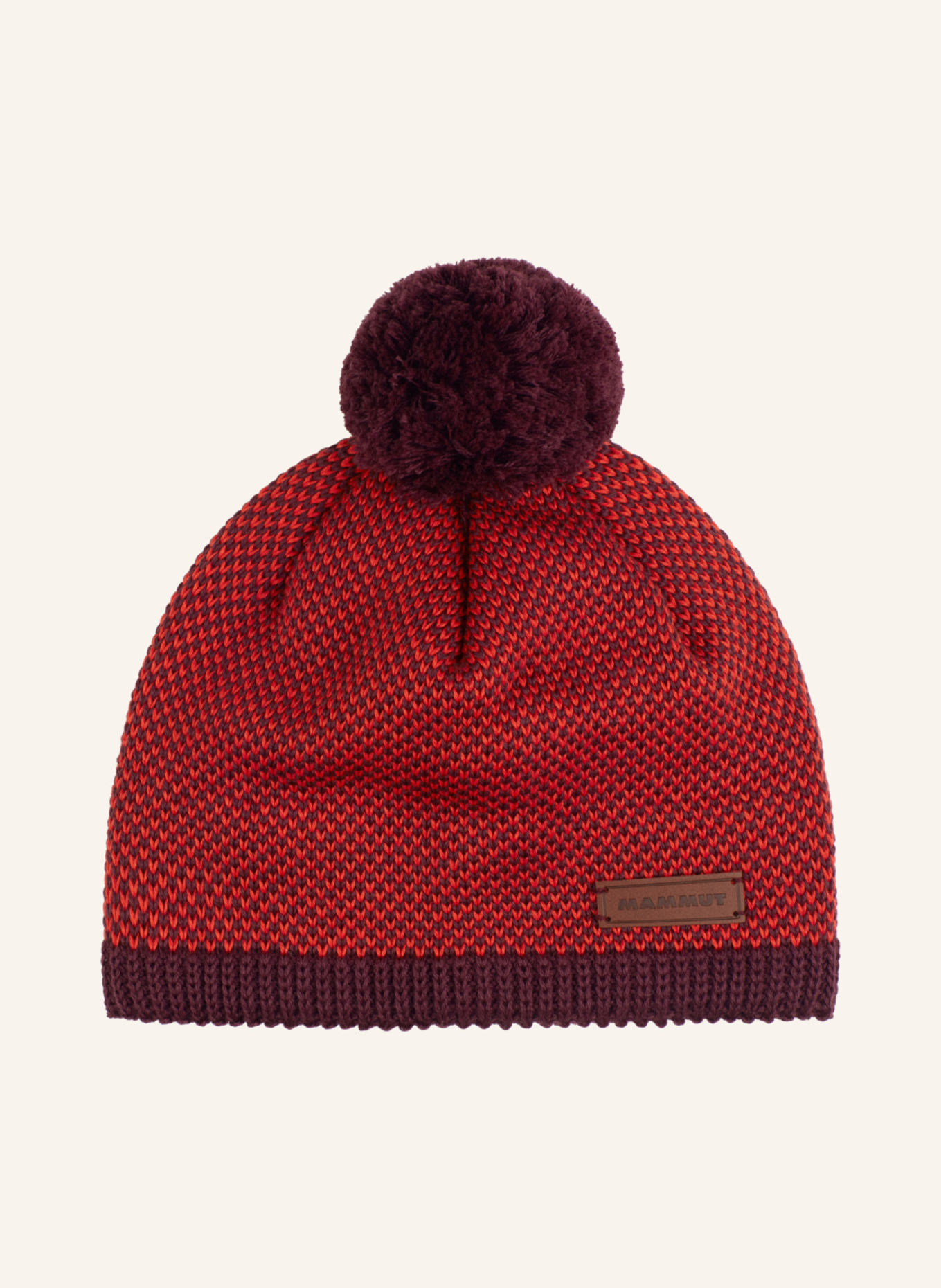 MAMMUT Beanie SNOW: ROT