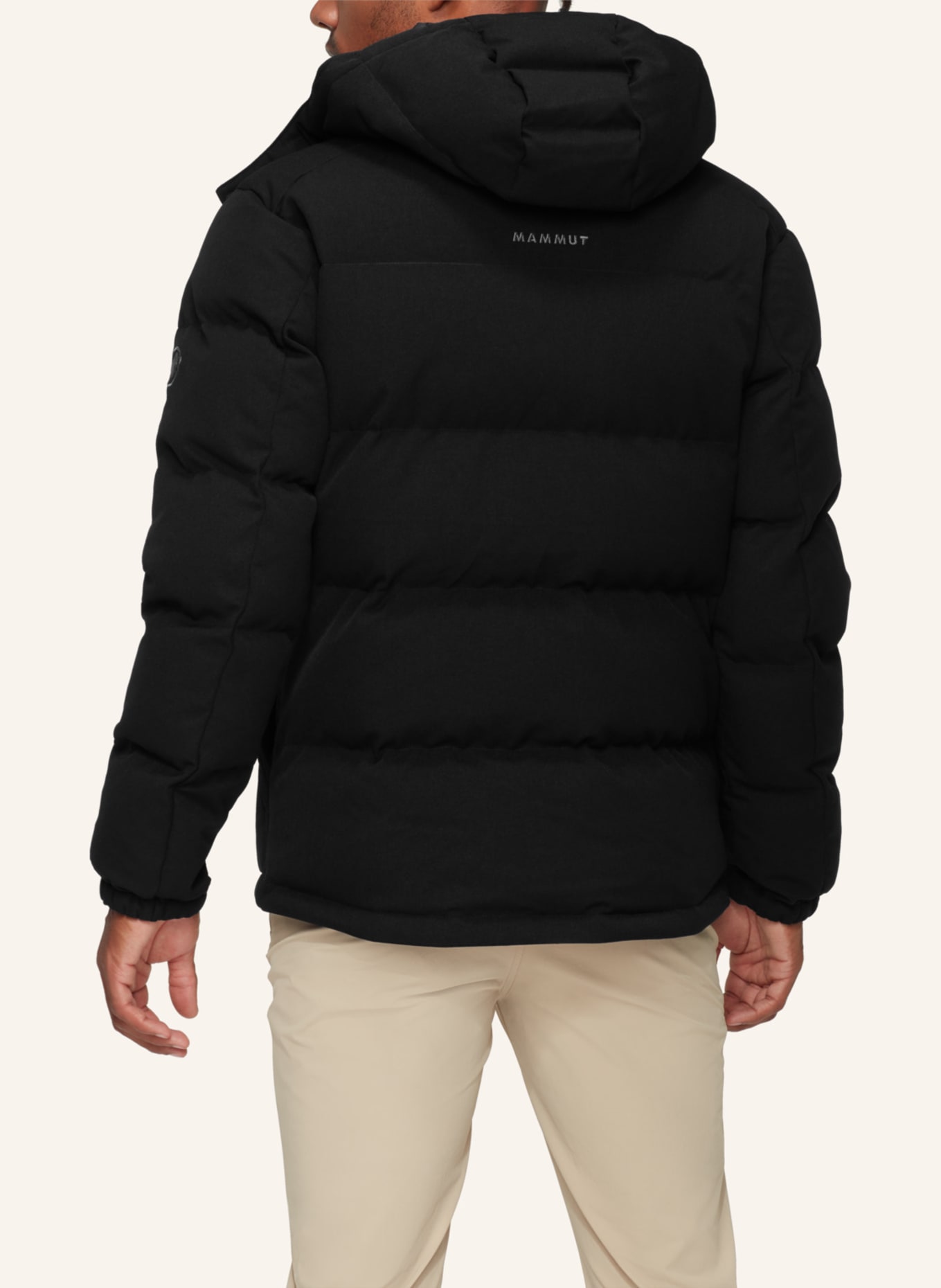 MAMMUT Daunenjacke ROSEG 2.0 IN mit abnehmbarer Kapuze: SCHWARZ