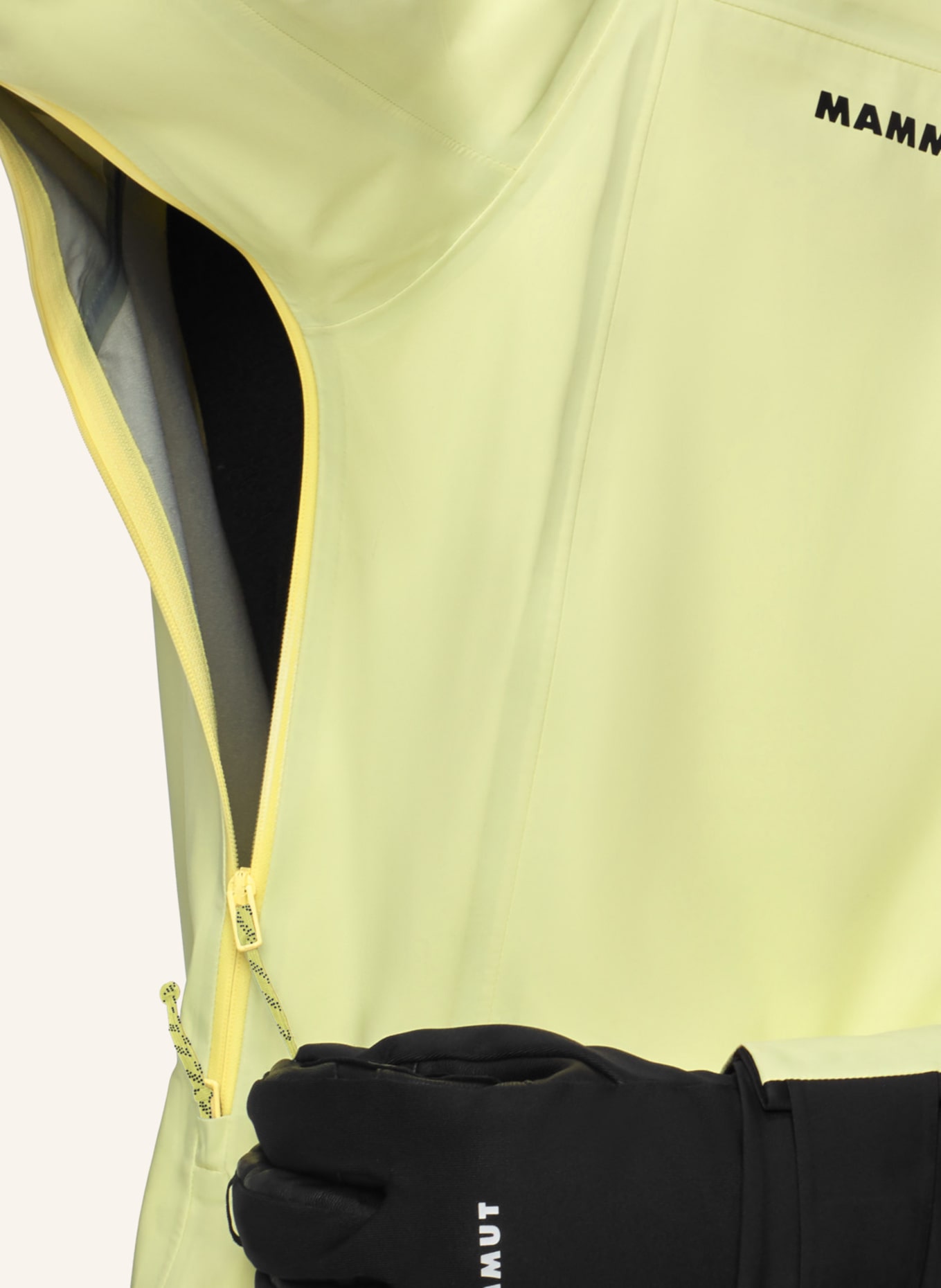 MAMMUT Hardshelljacke HALDIGRAT LIGHT HS mit Kapuze: GELB