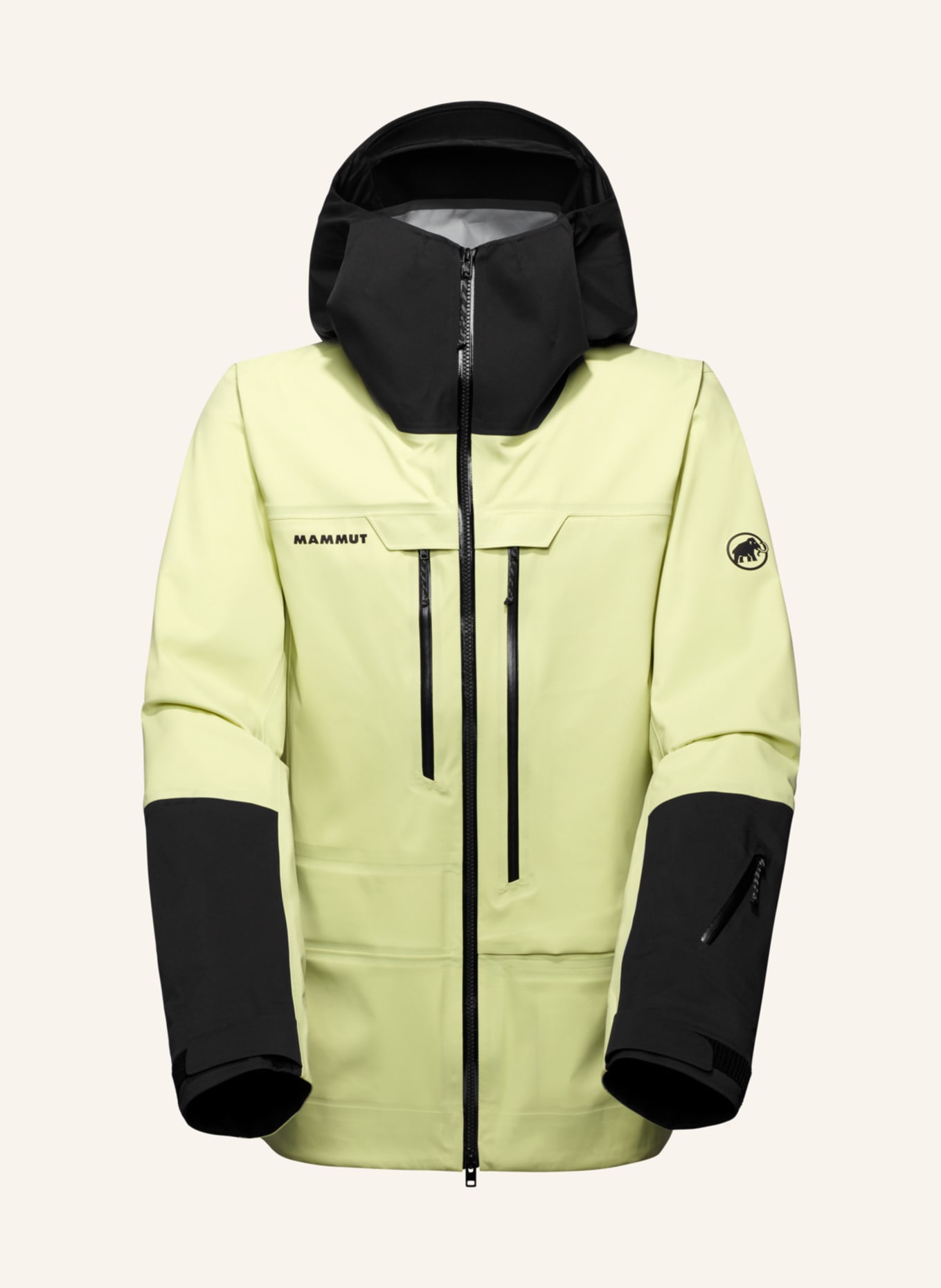 MAMMUT Hardshelljacke HALDIGRAT LIGHT HS mit Kapuze: GELB