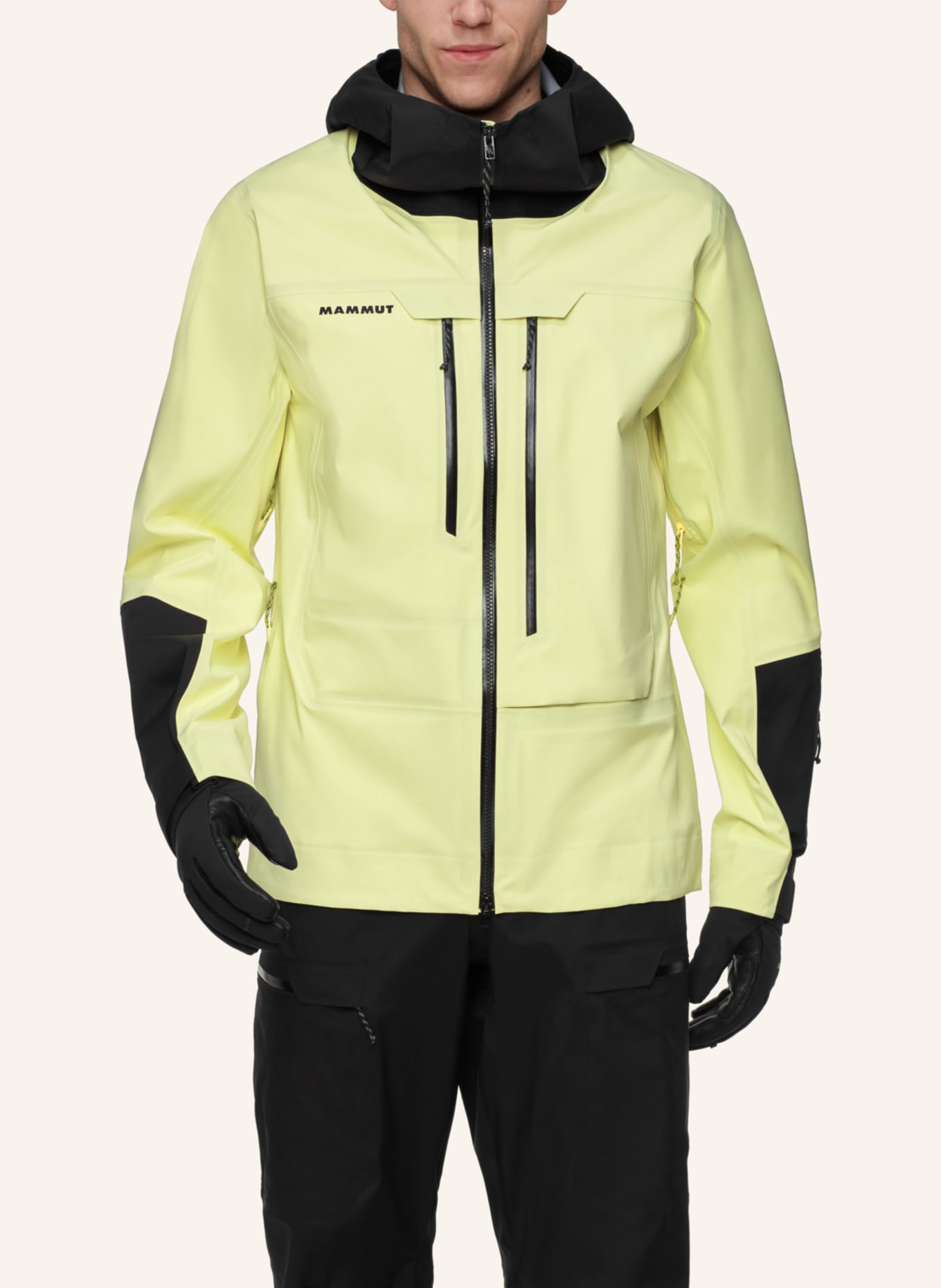 MAMMUT Hardshelljacke HALDIGRAT LIGHT HS mit Kapuze: GELB