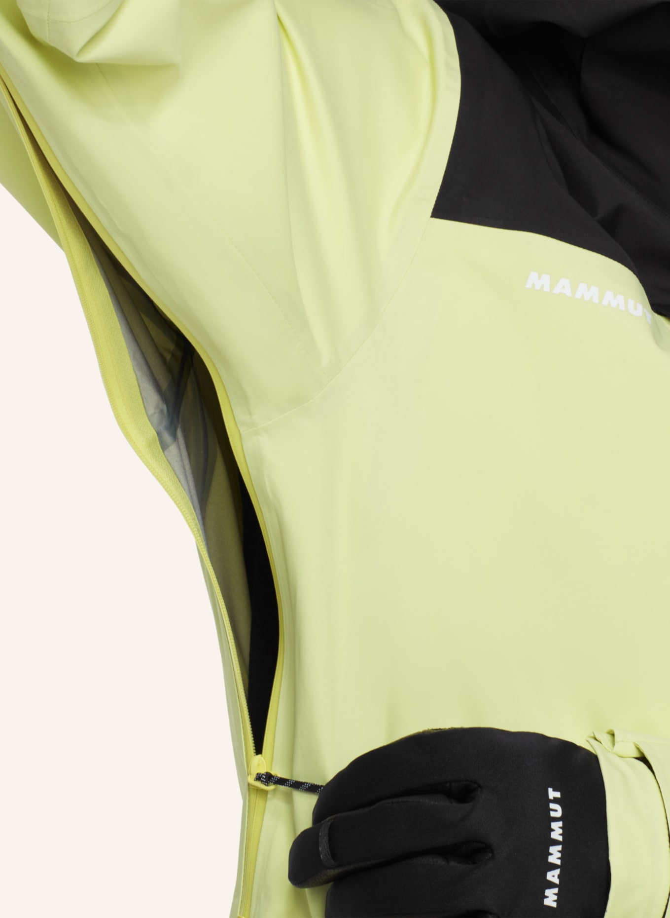 MAMMUT Hardshell-Skijacke HALDIGRAT: GELB